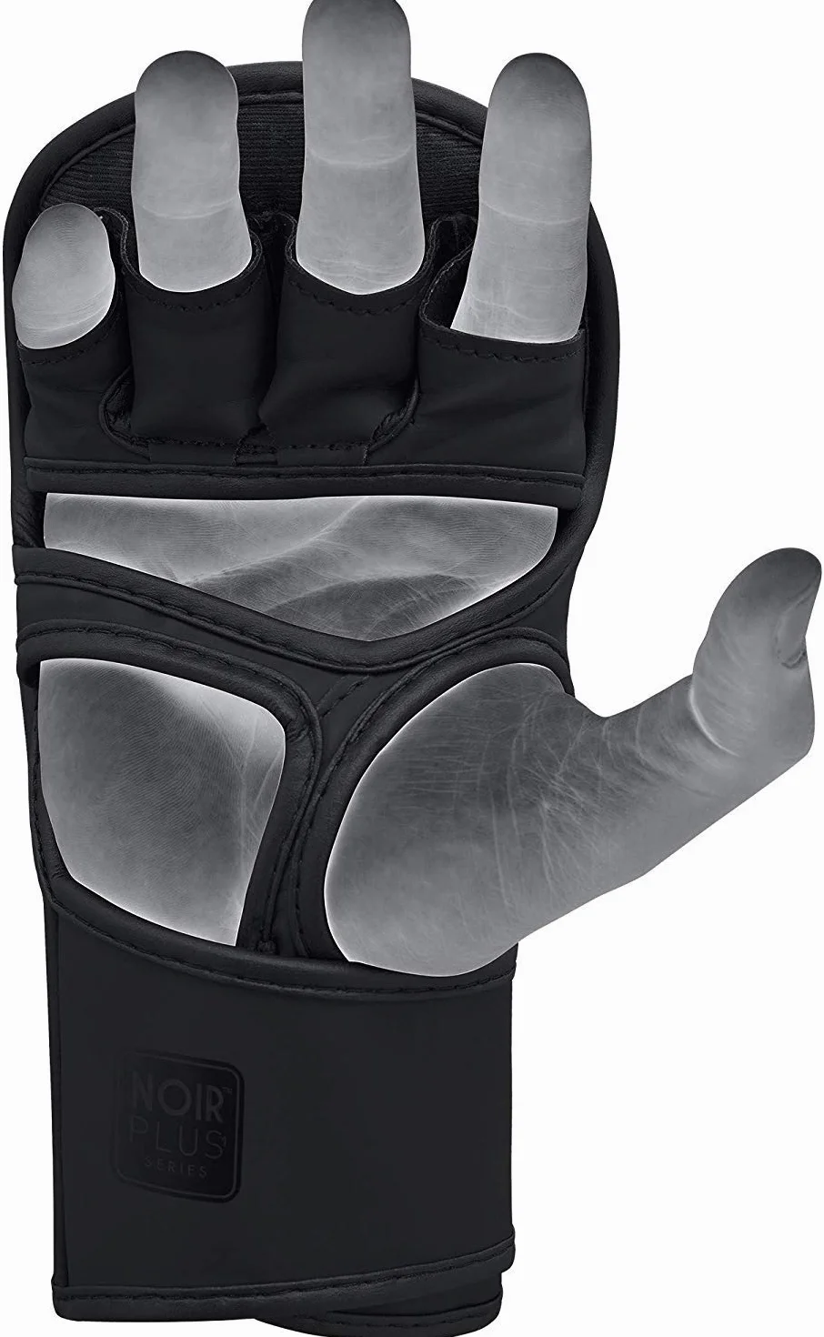 RDX MMA Guantes para artes marciales Grappling Entrenamiento, Convex Piel Kickboxing Guantes, Grande para Muay Thai, Sparring, Saco Boxeo, Combate en Jaula Gloves