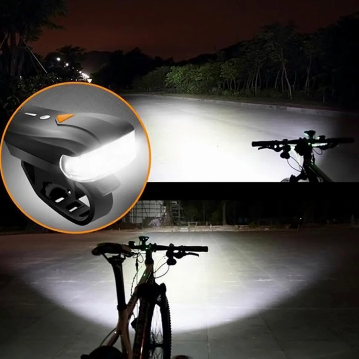 Juego de Luces para Bicicleta Delantera y Trasera Recargable USB Luz LED Super Brillante y Larga Duración para Ciclismo Nocturno y Diferentes Condiciones Climáticas