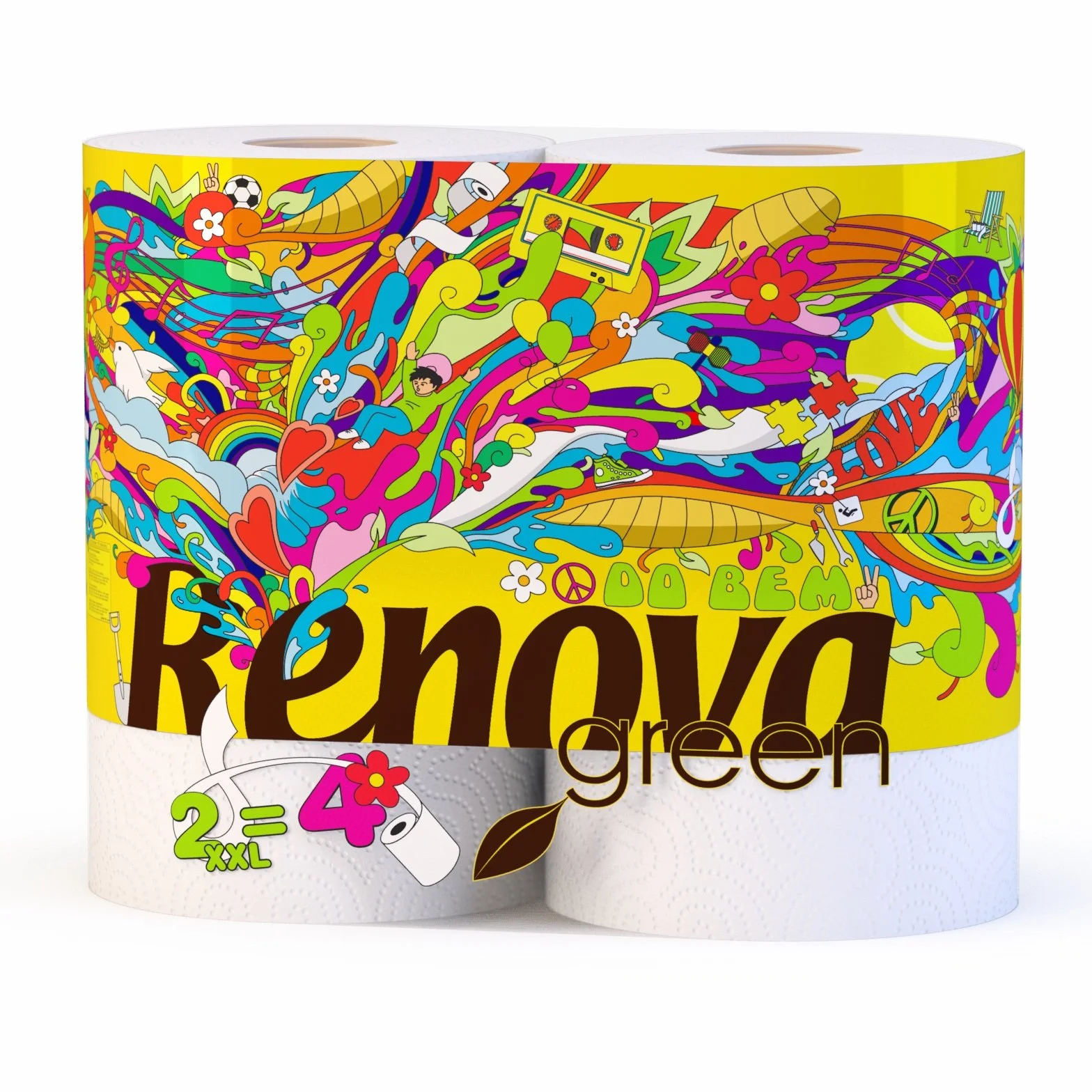 Renova Green Papel de Cocina Reciclable XXL 2 Rollos