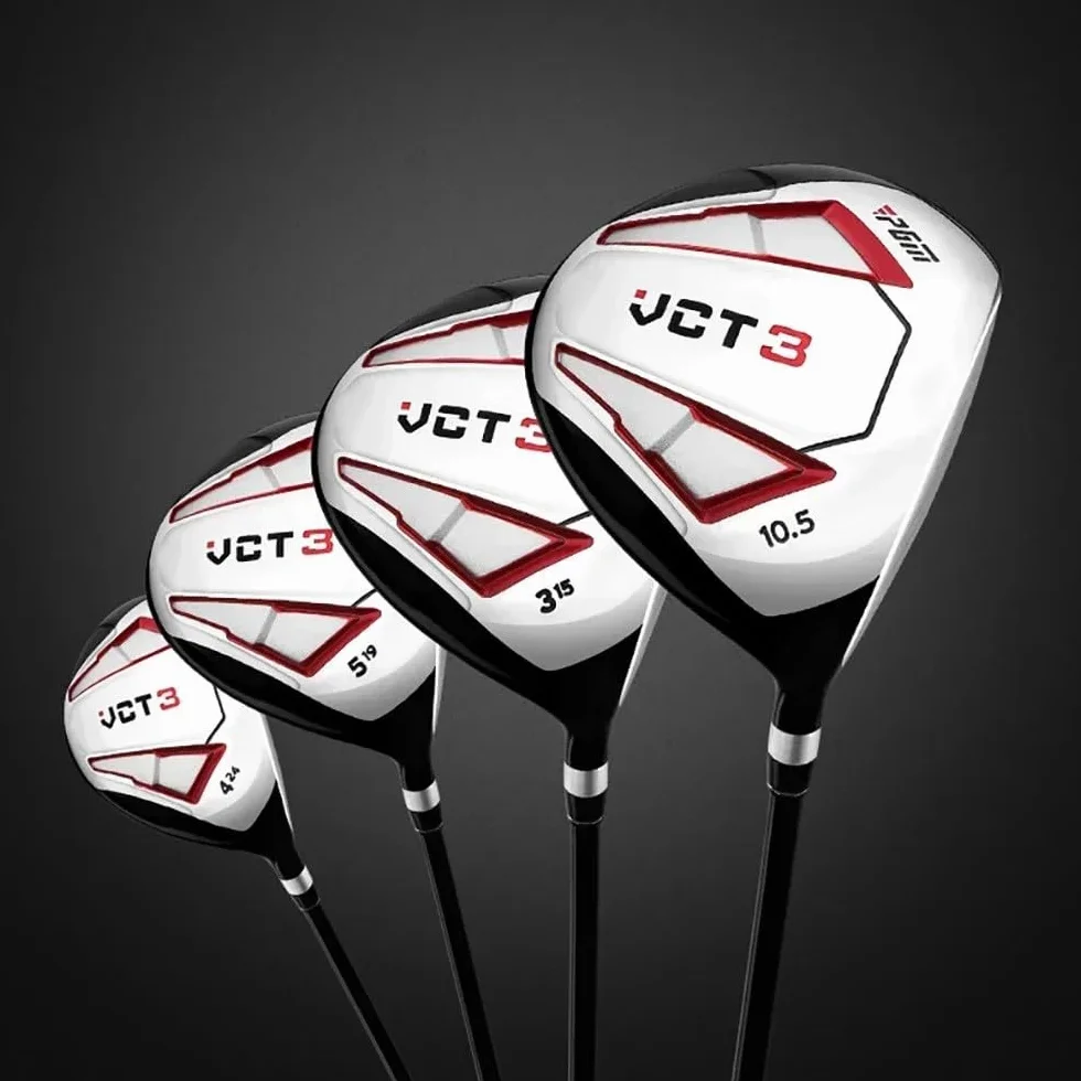 Madera Fairway No.1/3/5/ Iron Club, Cara de aleación de Aluminio 460cc Gran Capacidad Club de Golf Madera, Clubes de Golf para Hombres Deportes y al Aire Libre
