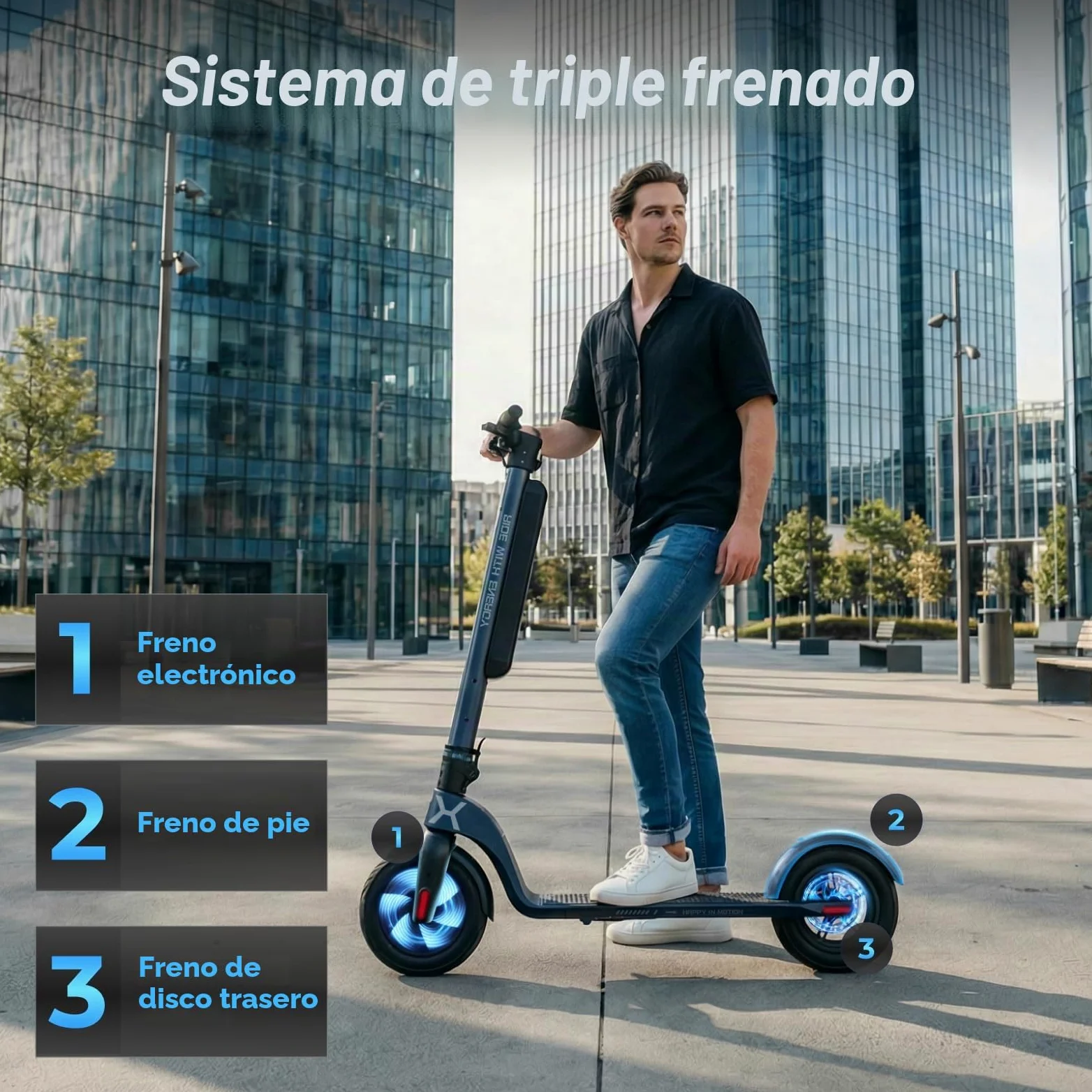 HX X6 Patinete Eléctrico Adultos 4 Pliegues para Mochila,El Portátil de los trotinete electrica Urbanos, Motor 350W & Batería Extraíble, Autonomía 20-40km,Pantalla Digital, aplicación