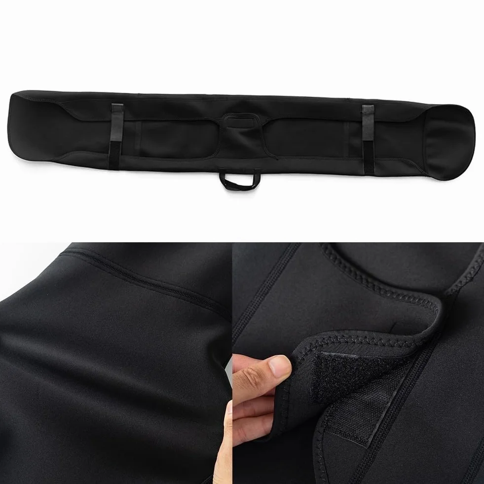 Bolsa de snowboard, funda suave para protección de snowboard, bolsa de transporte con asa de repuesto, 152 x 26 cm