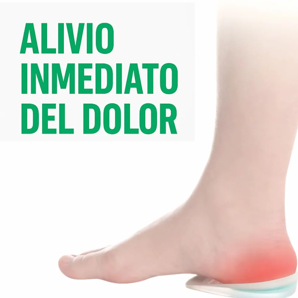 Taloneras para Fascitis Plantar, Espolón Calcáneo y Tendinitis Aquiles - Plantillas de Silicona con Soporte Ergonomico y Absorción de Impactos - Pack de 6