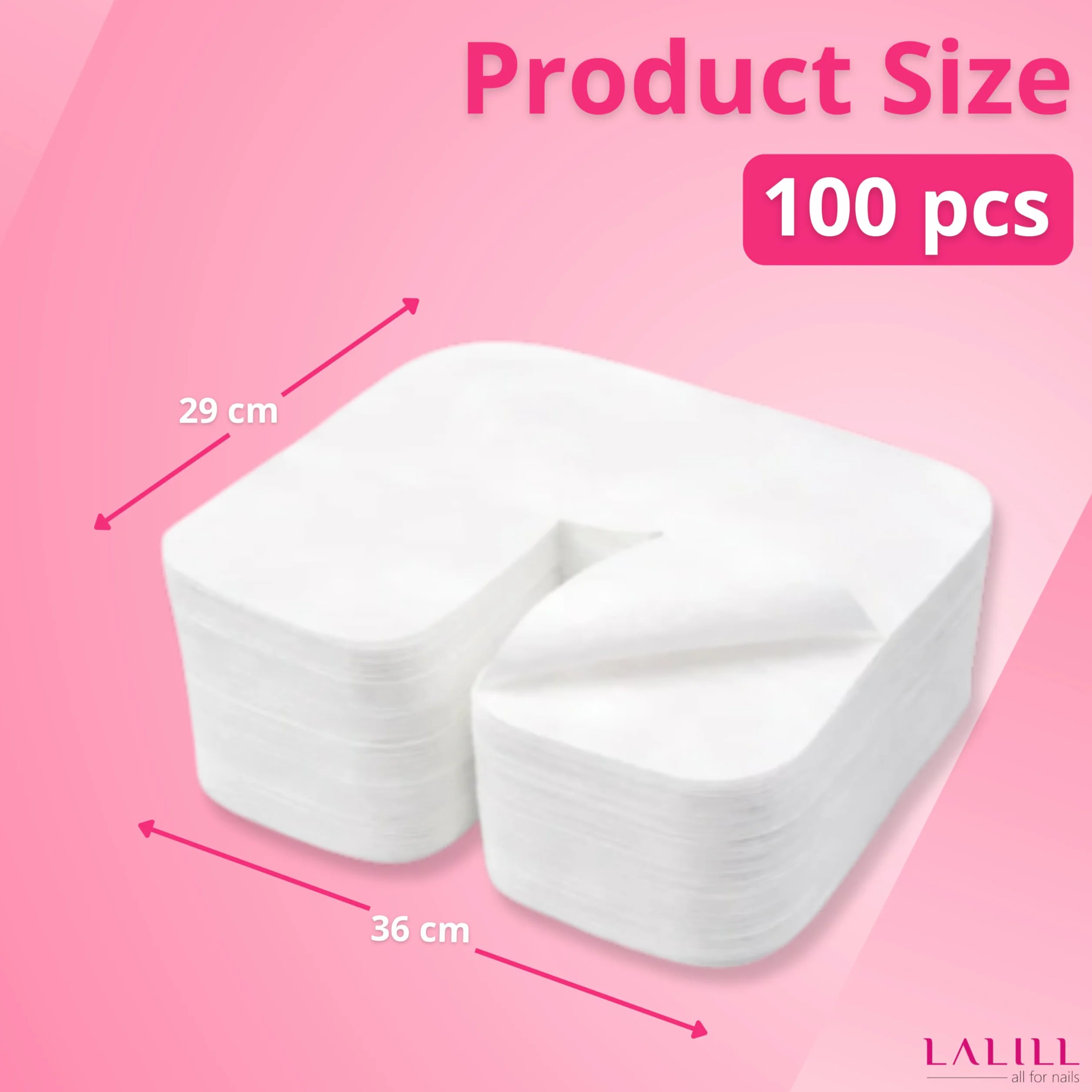 LALILL Fundas Faciales Desechables para Camilla 100 Uds 36x29 cm Cobertura Higiénica para Masaje SPA