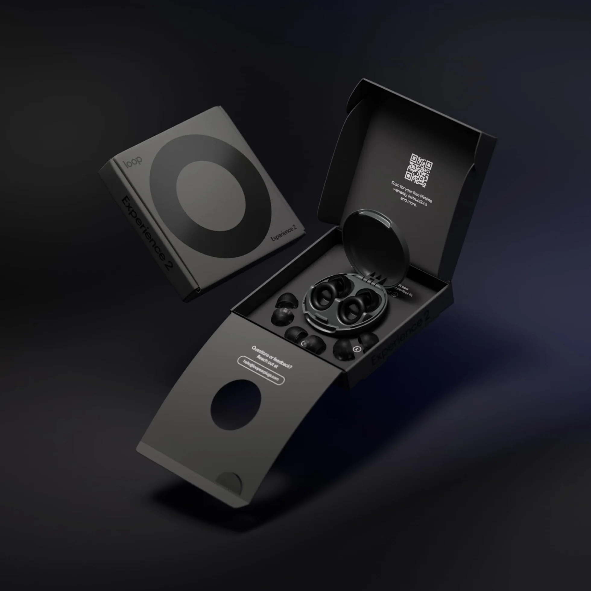 Loop Experience 2 Tapones para los oídos - Protección auditiva certificada - Reducción del ruido de 17 dB (alta fidelidad)