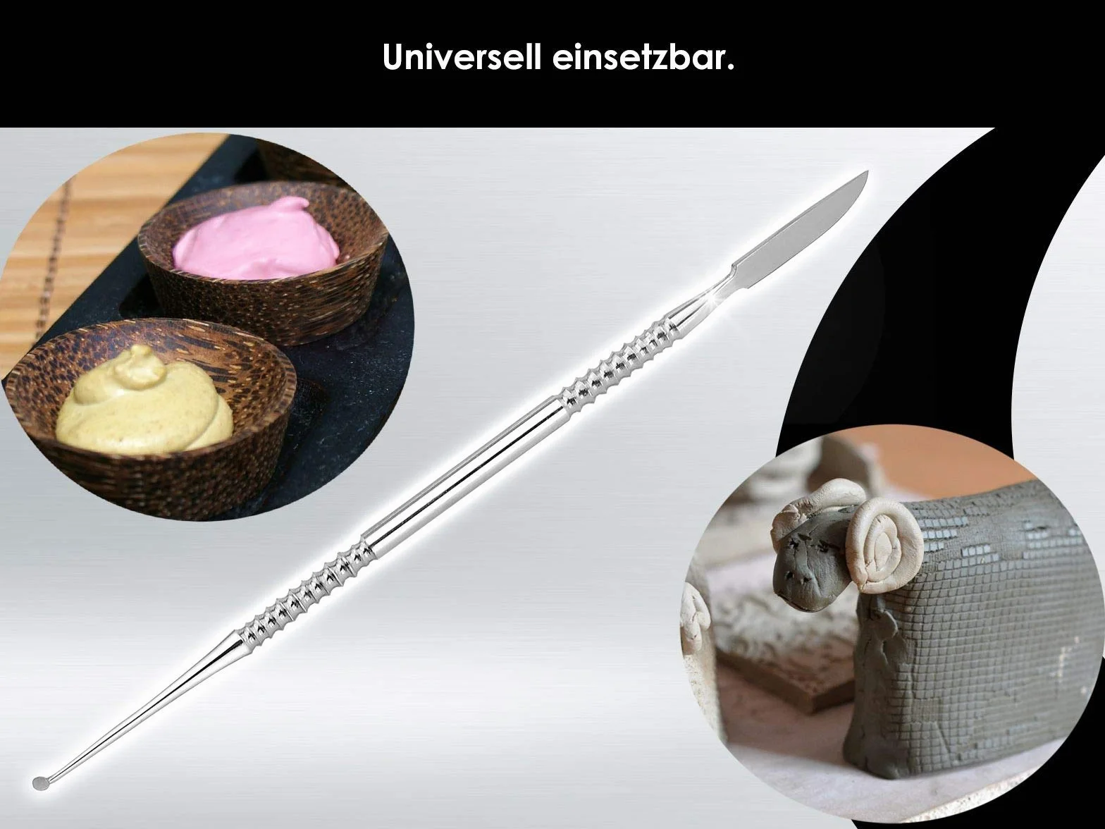LECRON Instrumento doblado modelado Acero Inoxidable