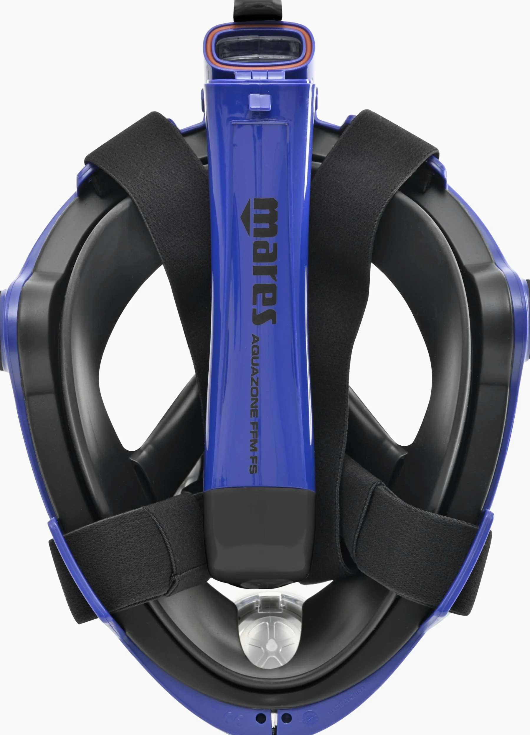 Mares Aquazone Full Face Mask - Masque Intégral Snorkeling Adulte, Jupe Silicone, Tuba Repliable, 3 Tailles