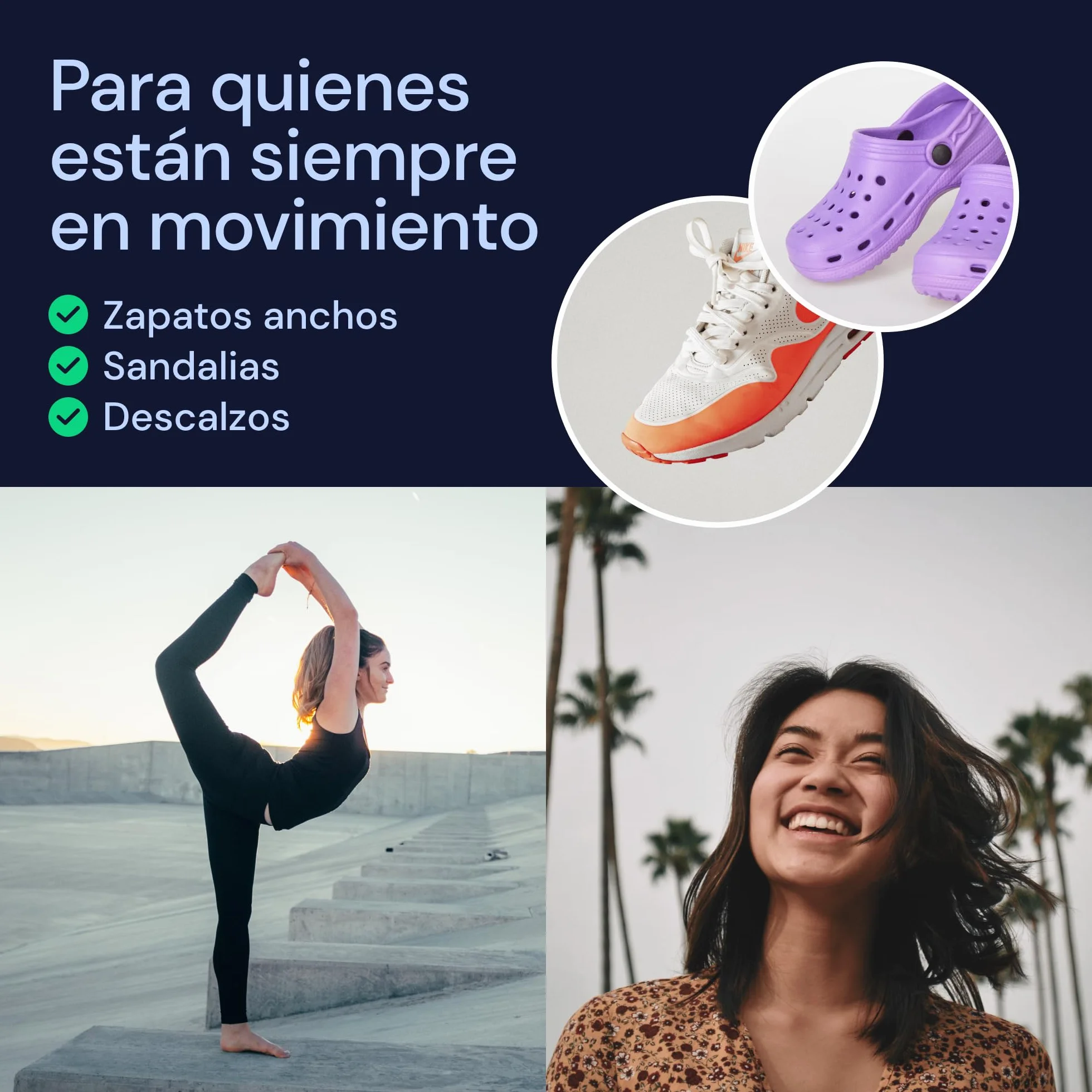 YOGAMEDIC Separadores de Dedos de los Pies Superpuestos, 4 Uds – Silicona 0% BPA