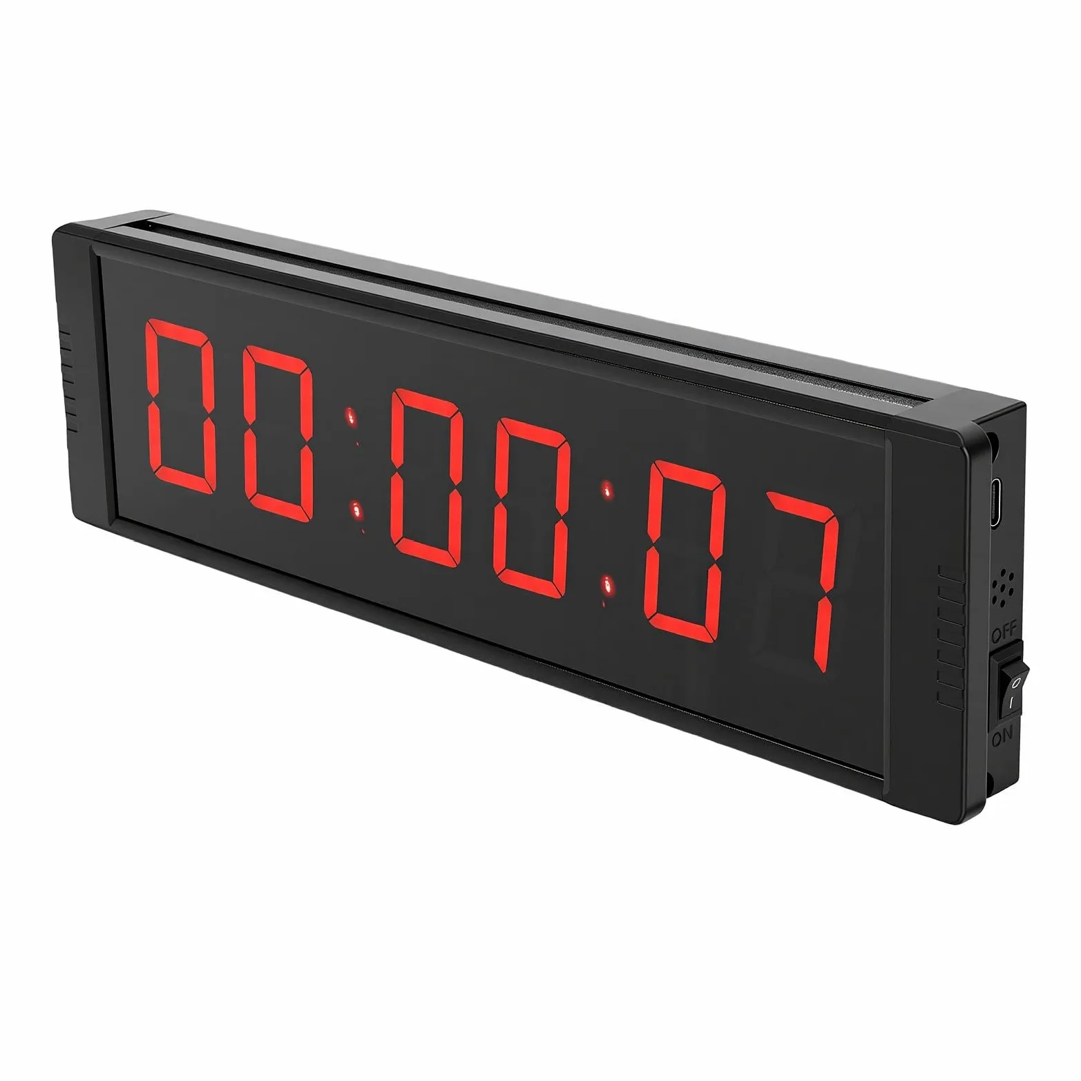 Luocute Cronómetro LED Grande, Temporizador con Botón de Inicio y Parada, for Entrenamiento Deportivo y Cronometraje