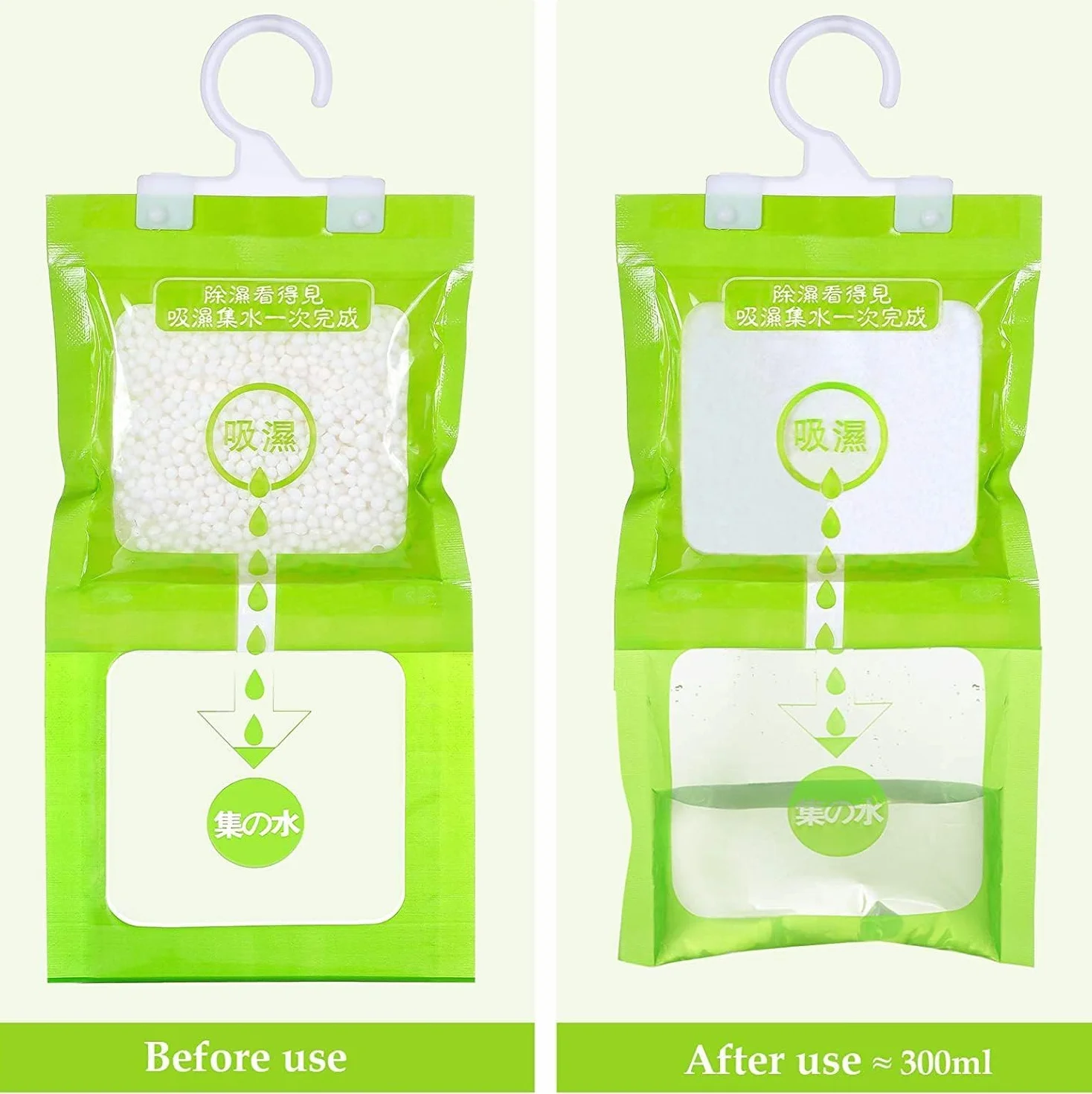 Bolsas Deshumidificantes 120g, Deshumidificador Colgante para Armario, Absorbente de Humedad