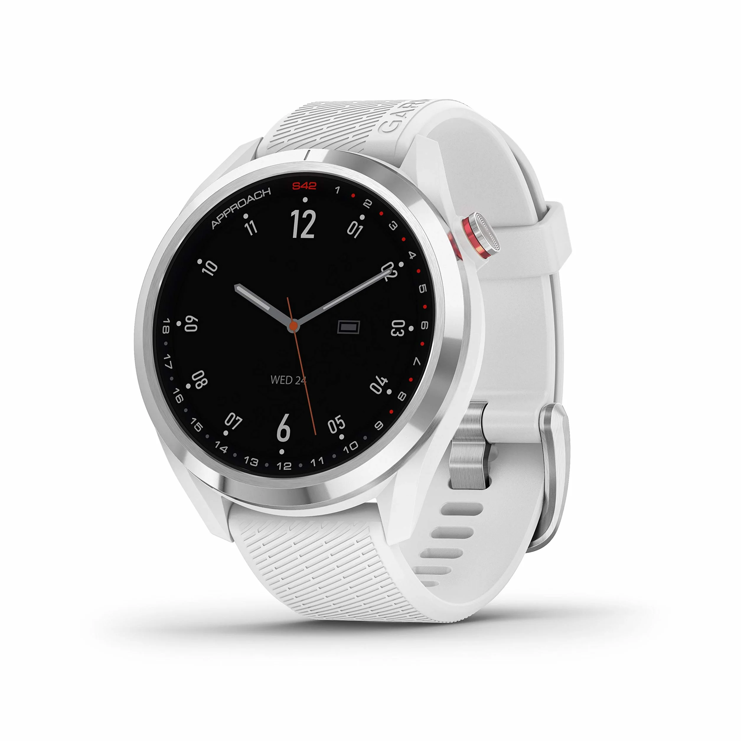 Garmin Approach S42 GPS Golf Watch Silver/White