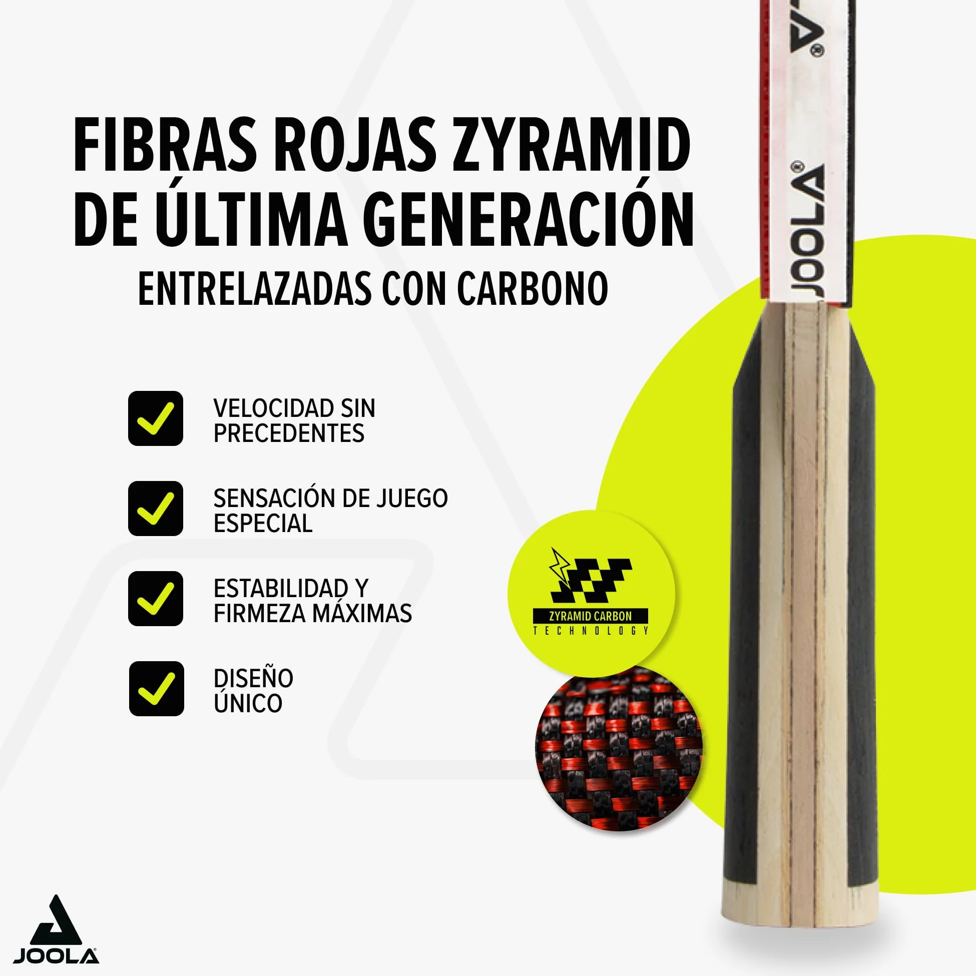 JOOLA Raqueta de tenis de mesa White Infinity Z – Raqueta profesional con revestimientos Micron X y caja magnética