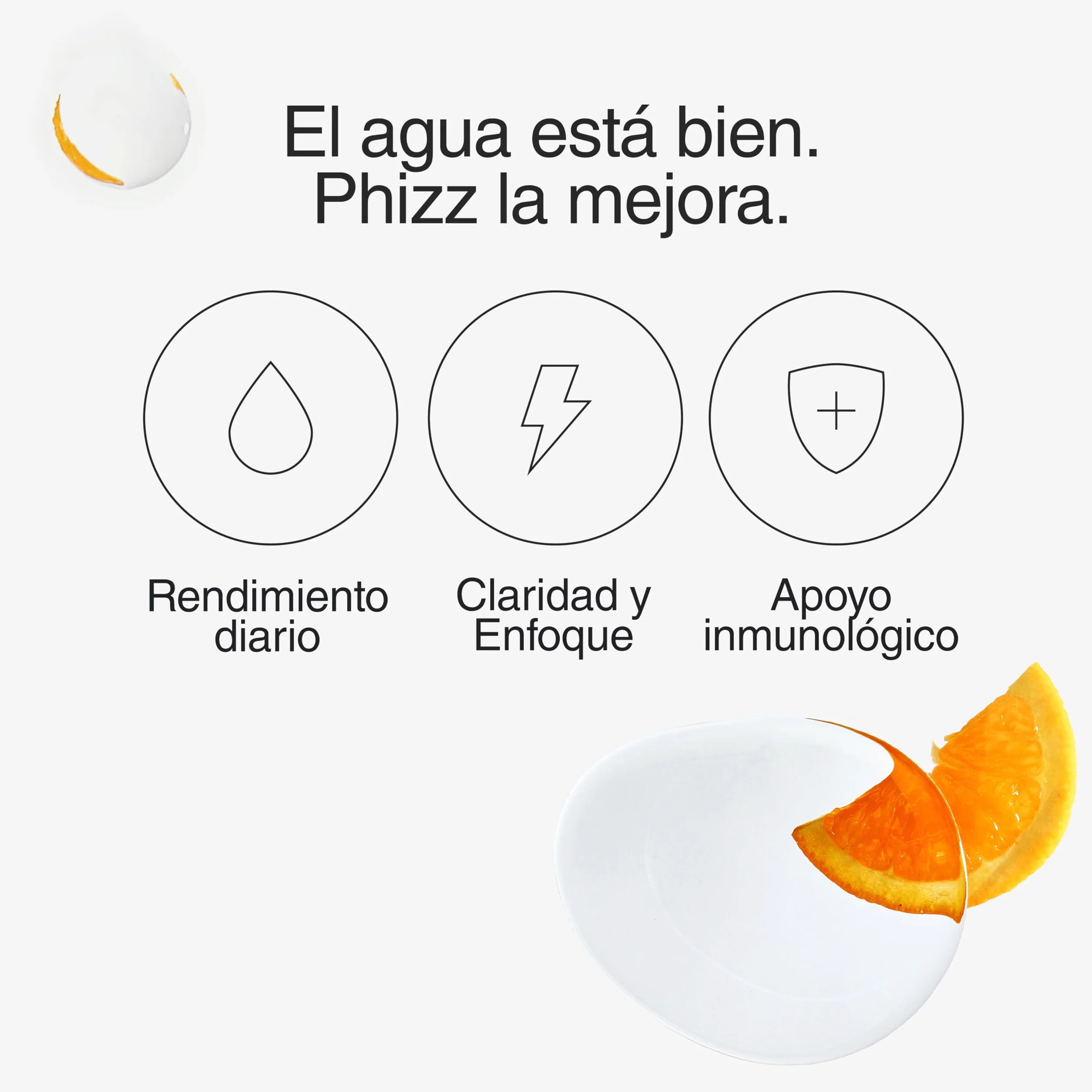 Phizz Electrolitos Multivitaminas e Hidratación Efervescente 20 Comprimidos - 18 Vitaminas y Minerales, Vitamina C, Naranja