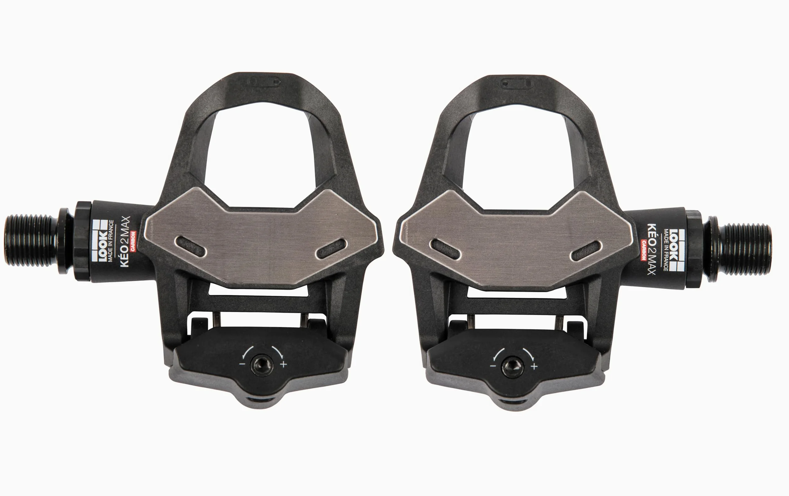 LOOK Cycle - Pedales de Bicicleta KEO 2 MAX XXX - Gran Superficie de Contacto 500mm² - Transferencia Total de Potencia - Pedales UltraLigeros, Cuerpo XXXX - Tensión Ajustable