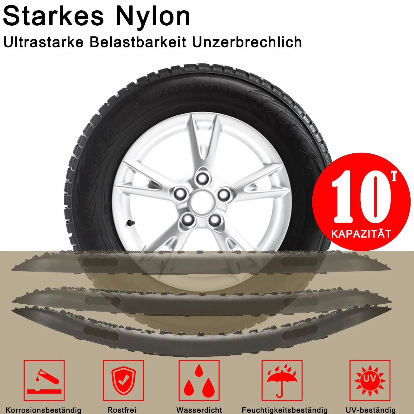 Recovery Board Offroad Tracks Traction Mats 2 unidades con bolsa de almacenamiento