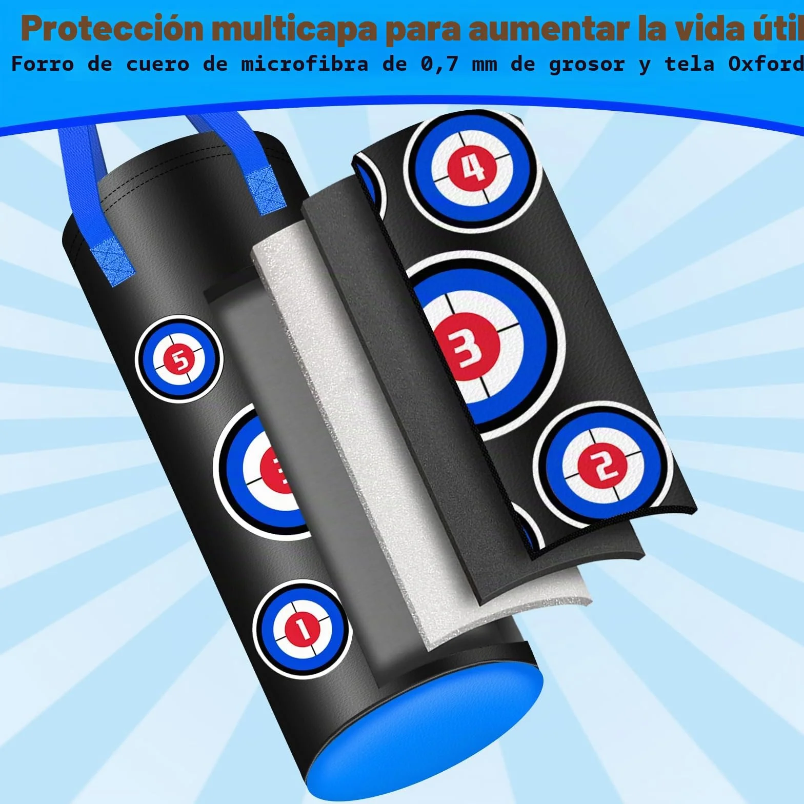 Saco de Boxeo Niños, Boxeo Niños con Guantes, Microfiber Leather Heavy Bag para 5-14 años para Practicar Karate, Taekwondo, MMA