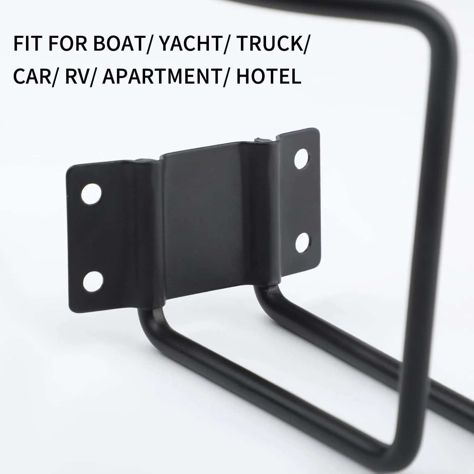 2 portavasos de acero inoxidable con tornillos, soporte universal para bebidas con anillo de barco, soporte de pared negro para barco, camión, caravana, tractor, columpio de madera al aire