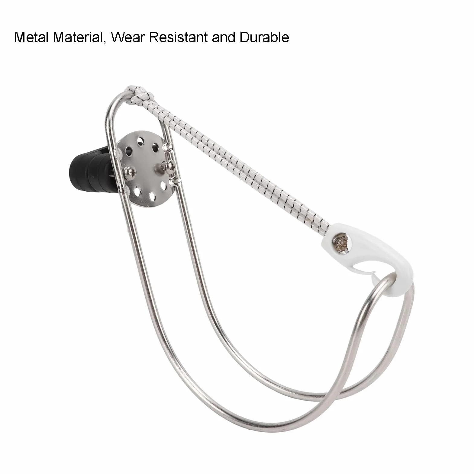 Soporte de Herradura Salvavidas Soporte de Aro Salvavidas Marino con Ajuste de Ángulo Flexible Pulido Metálico para Barco
