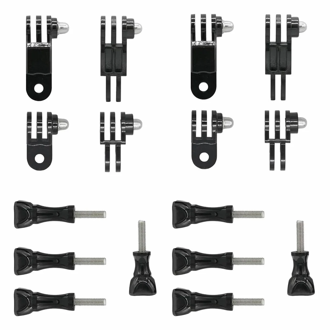 Brazo giratorio ajustable para cámara acción,accesorios montaje GoPro para GoPro Hero 10,9,8,7,6,5,Xiaomi, Fusion,DJI Osmo,SJCAM, soporte para casco motocicleta GoPro Pole (16 piezas)