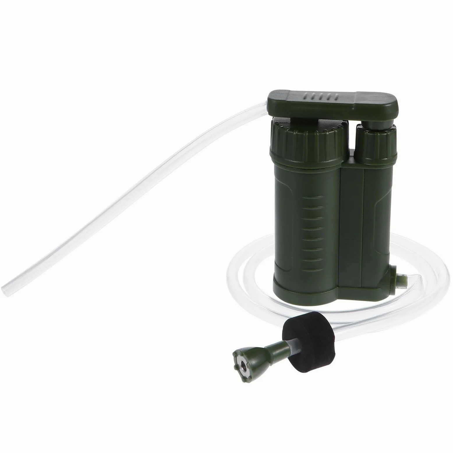 CHILDWEET Filtro de Agua Portátil Verde de Abs para Acampar Alta Fiabilidad y Fácil Transporte, Purificador de Agua Personal Adecuado para Emergencias y Actividades al Aire Libre
