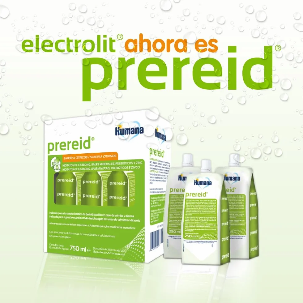 Prereid solución de rehidratación oral para niños y adultos 3 pouches 250ml