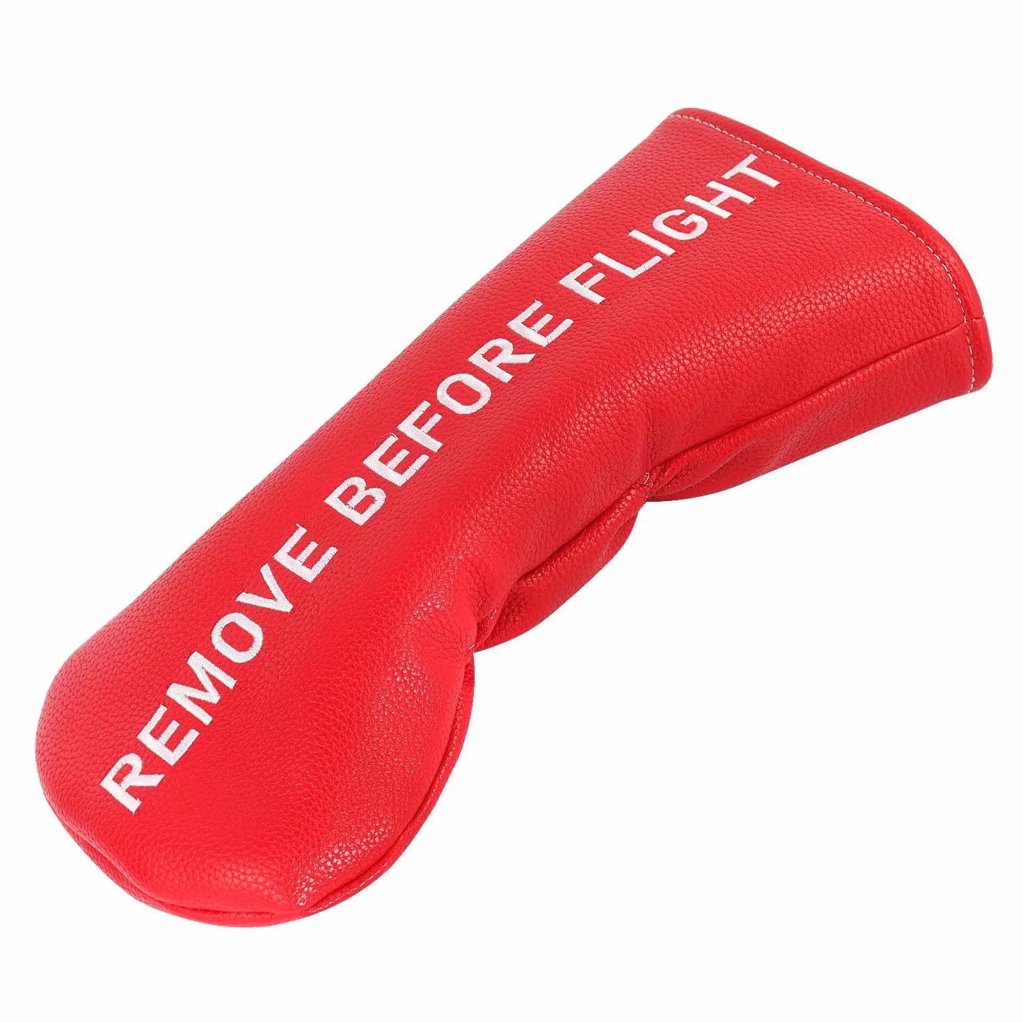 Funda roja para cabeza de golf con diseño de quitar antes de vuelo para palo de conductor