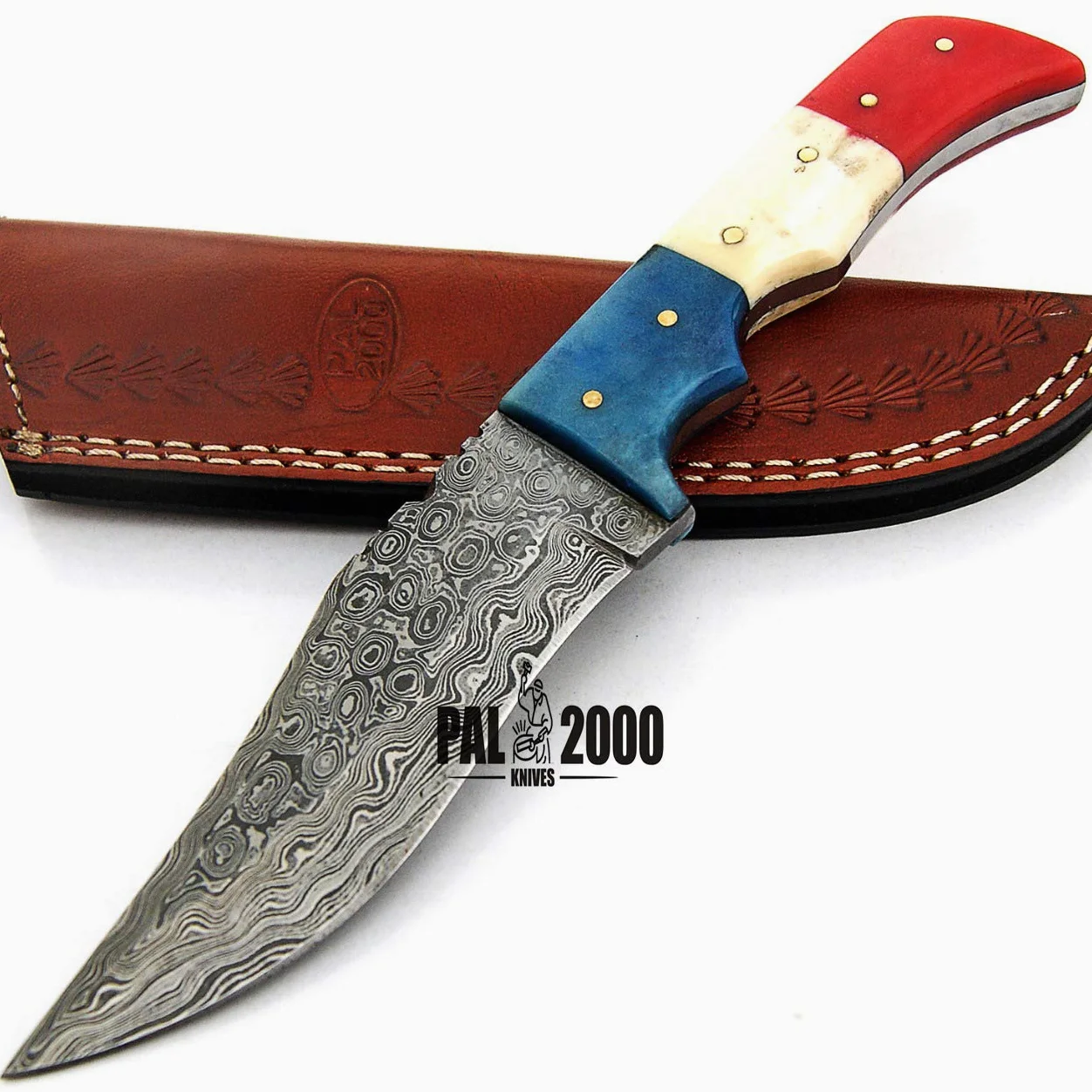 PAL 2000 KNIVES 9412 cuchillo hecho a mano de acero de damasco