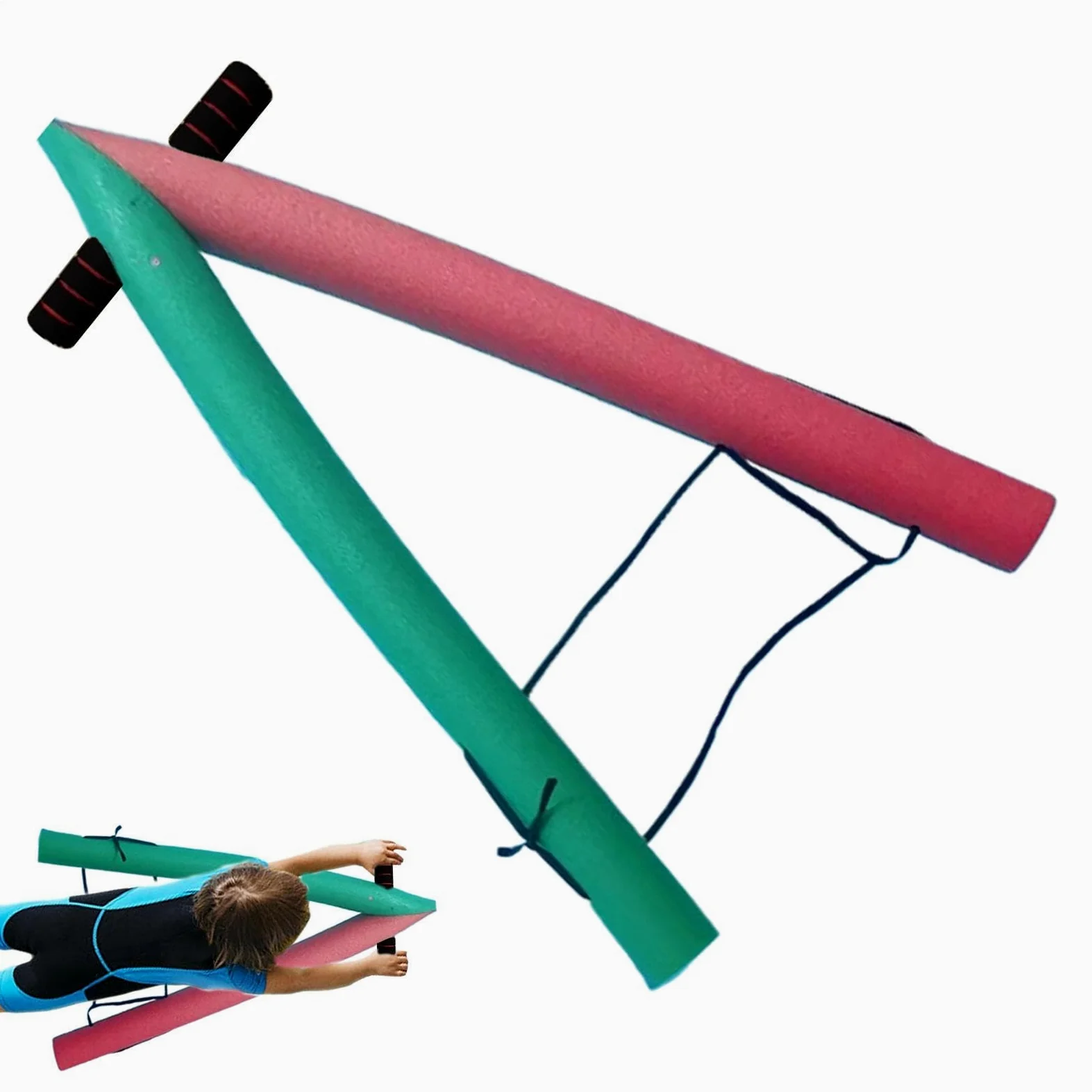 Pool Noodles para Adultos Flotación portátil de alta visibilidad | Raft de Piscina y Noodles de Agua para Viajes Verano Vacaciones Playa Lago Río en el Patio Trasero al Aire Libre