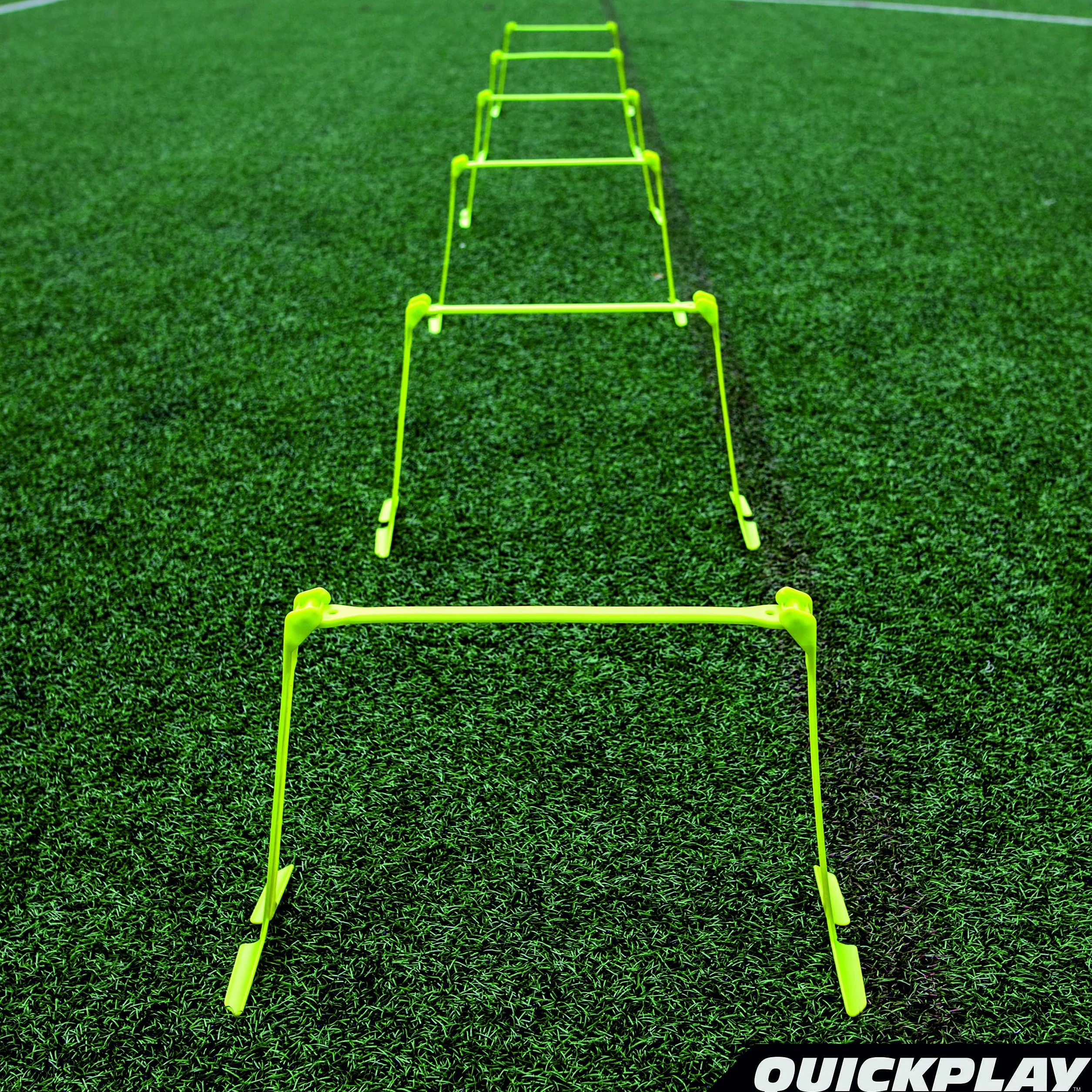 QuickPlay Pro - Valla de Velocidad de Altura Ajustable y Acoplamiento rápido – Conjunto de 6