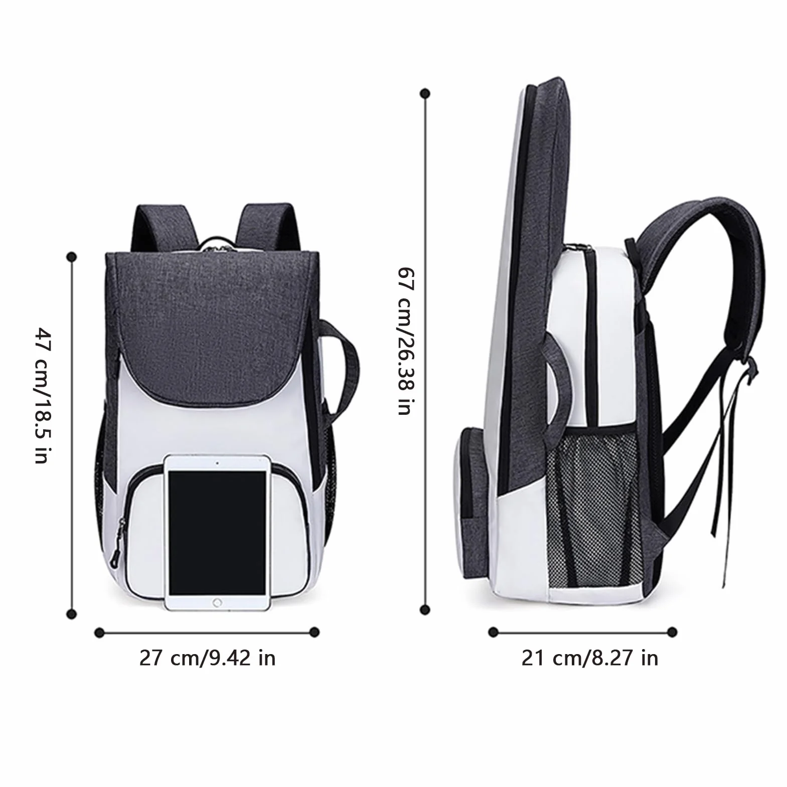 Mochila de Tenis Organizadora con Almacenamiento para Equipo de Bádminton