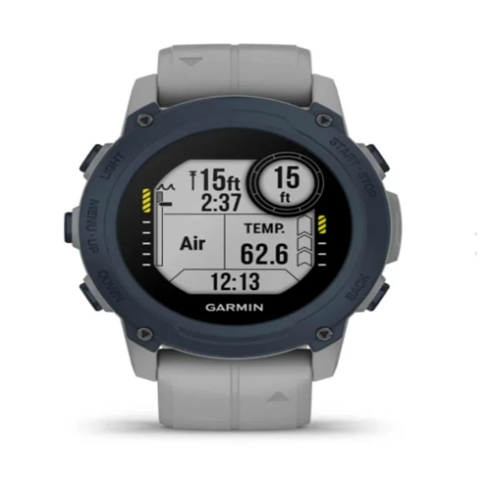 Garmin Descent™ G1, computadora de buceo resistente, múltiples modos de buceo, seguimiento de actividad, gris polvo (renovado)