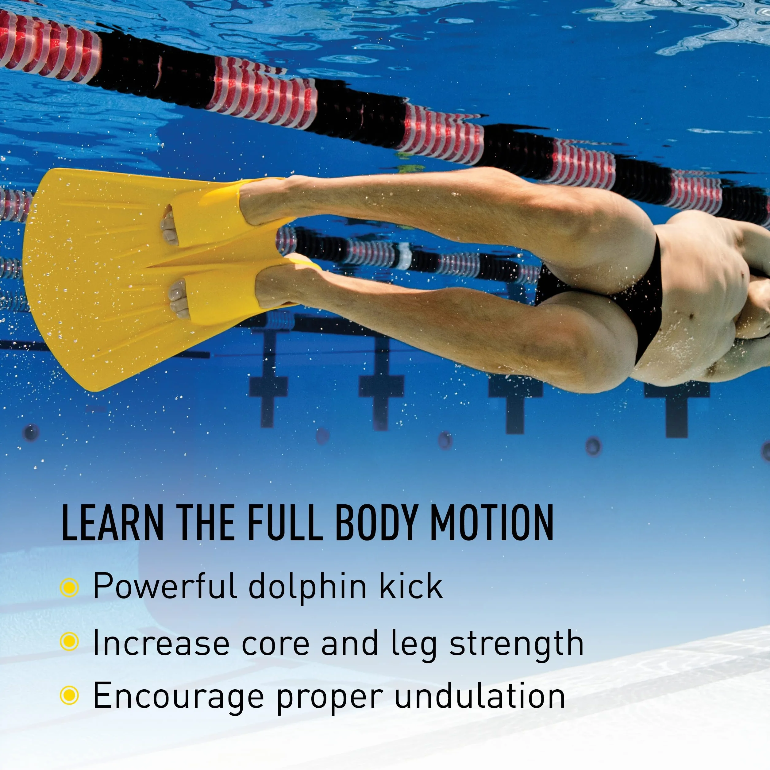 Monofin de Goma para Adultos FINIS Monofin Foil Entrenamiento de Patada de Delfín