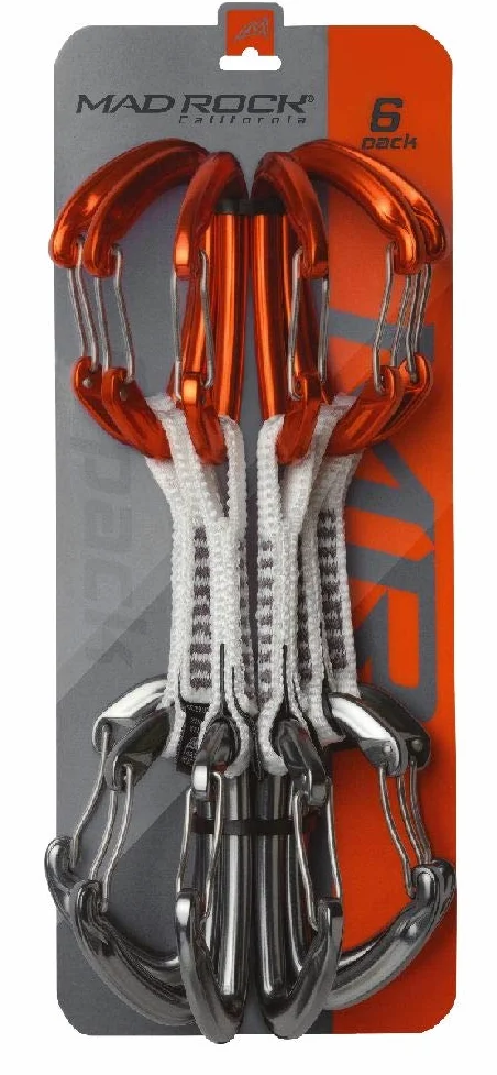Mad Rock Concorde - Cintas expréss - 6 Pack gris/naranja 2015
