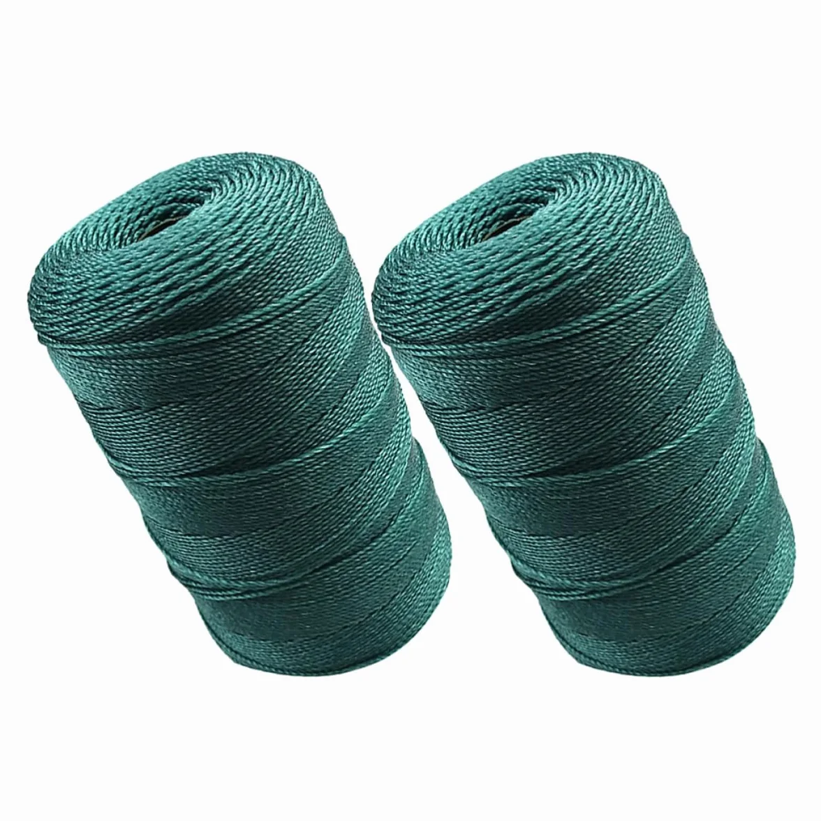 Hemobllo Cuerda de Pesca de Nailon Trenzada Resistente y Fácil de Usar para Reparación de Redes de Pesca en Ríos Paquete de 2 Piezas Verde