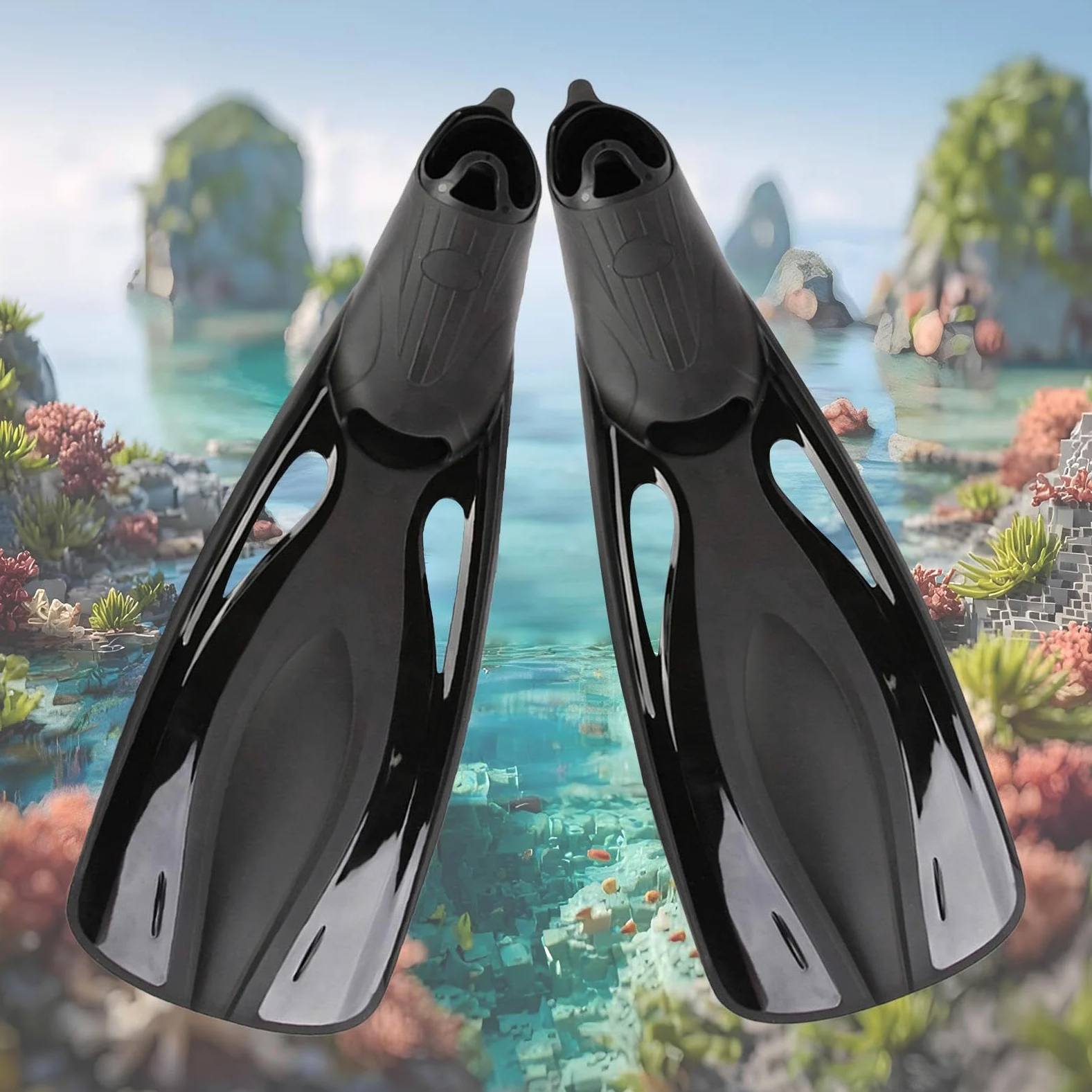 Aletas Natación Adultos Equipo de Snorkel y Buceo con Aletas de | Aletas de snorkel y natación subacuática adultos para hombres principiantes expertos buceo con tubo deportes acuátic