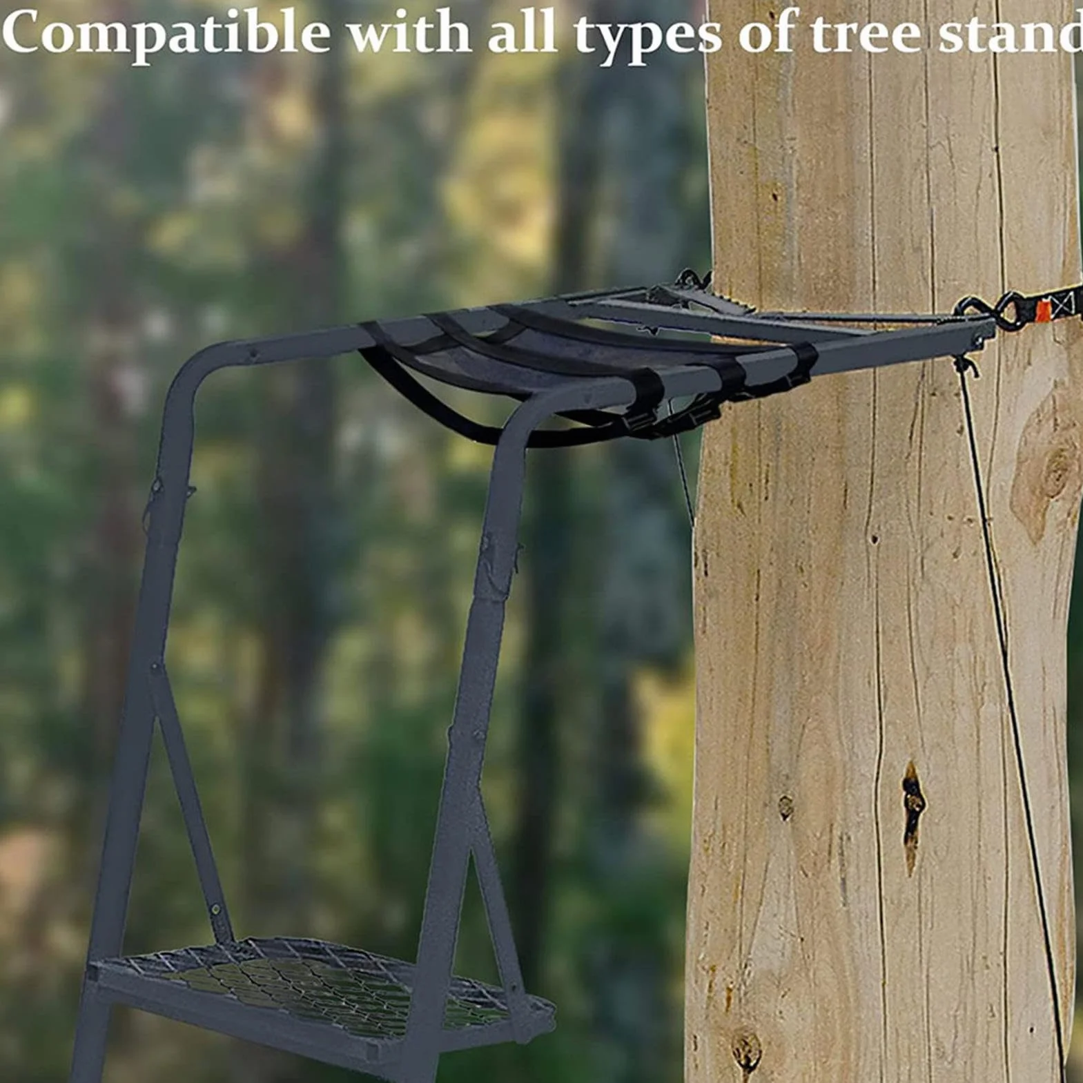 Reemplazo de asiento de soporte para árbol, asientos de soporte para árbol para escalar | Asiento de caza ajustable con soporte para árbol | Hebillas autoblocantes transpirables Accesorios para soport