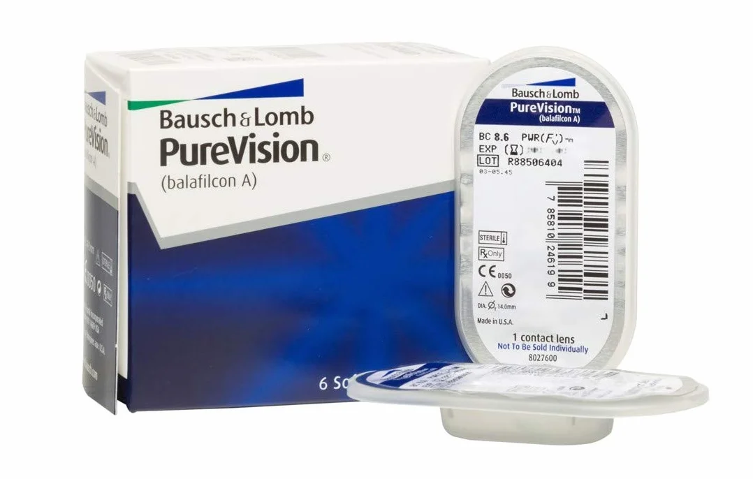 BAUSCH + LOMB Purevision Lentes de Contacto Reemplazo Mensual Pack 6