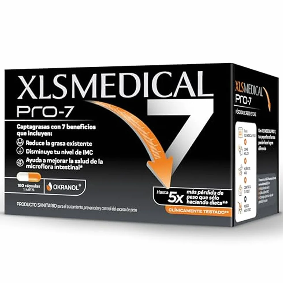 XLS Medical Pro7 Pack 1 mes 180 comprimidos Adelgazante Natural
