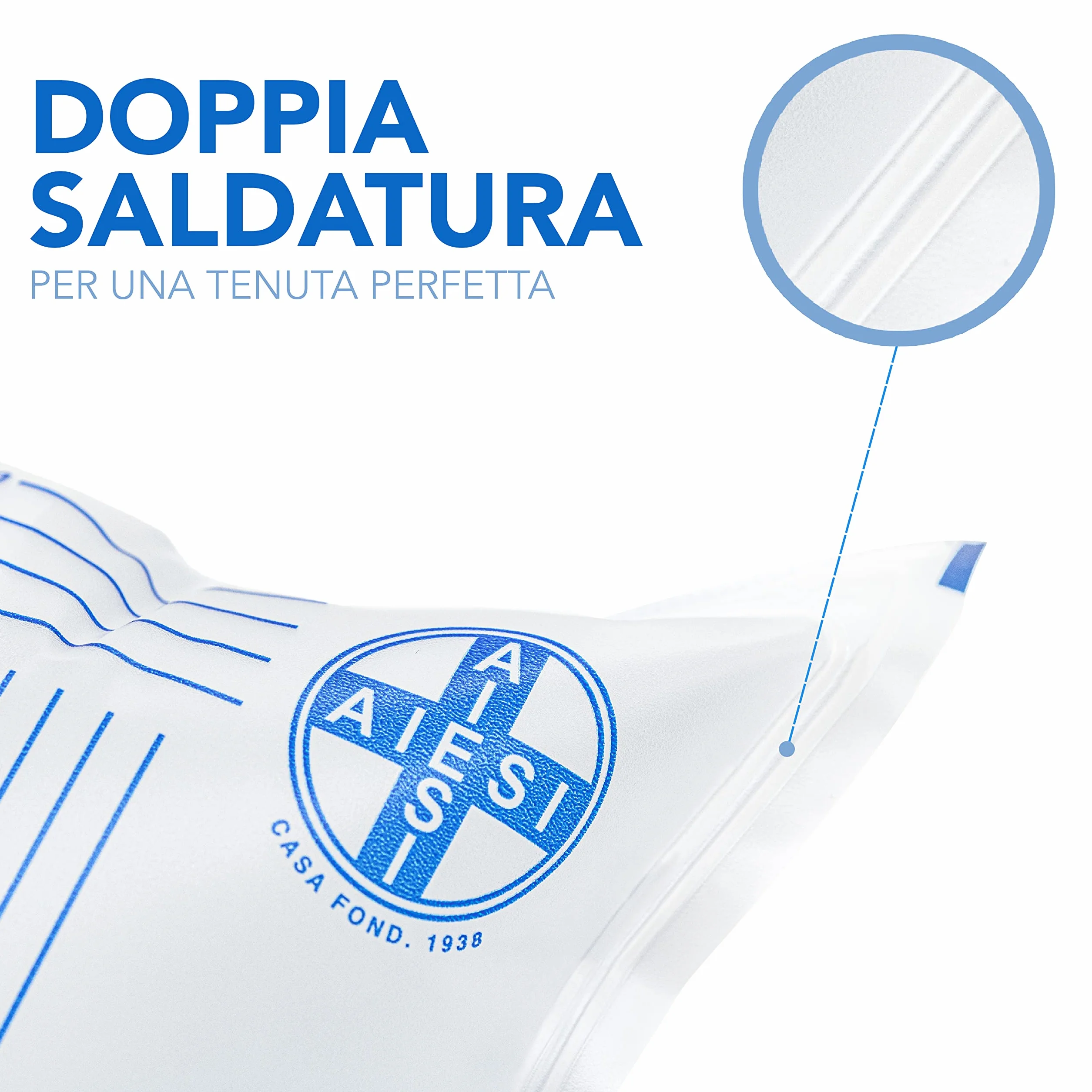 Bolsas de orina de 2 litros tubo 90 cm sin grifo de descarga HOSPIDRAIN Paquete de 25