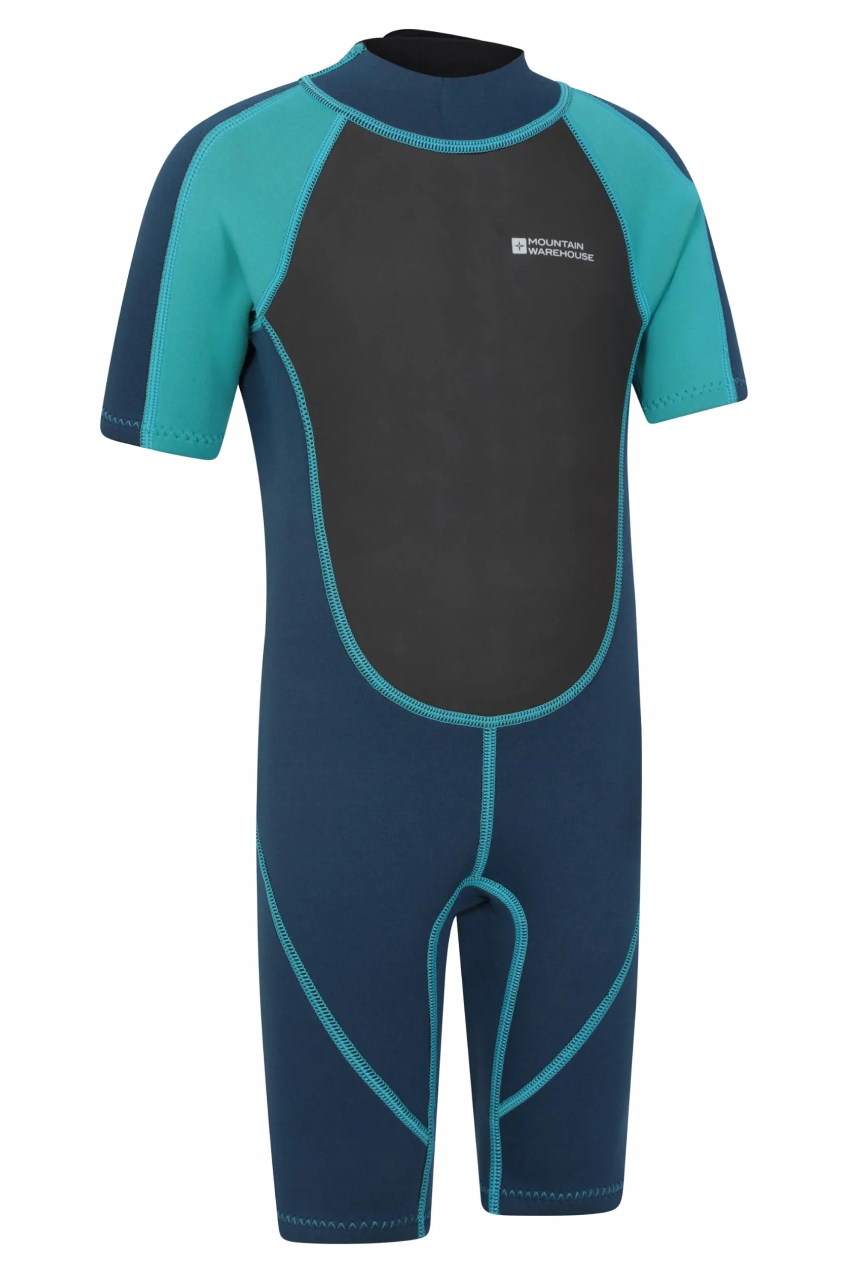 Mountain Warehouse Traje de Buceo Corto para niños 2.5mm Costuras Planas Cremallera fácil