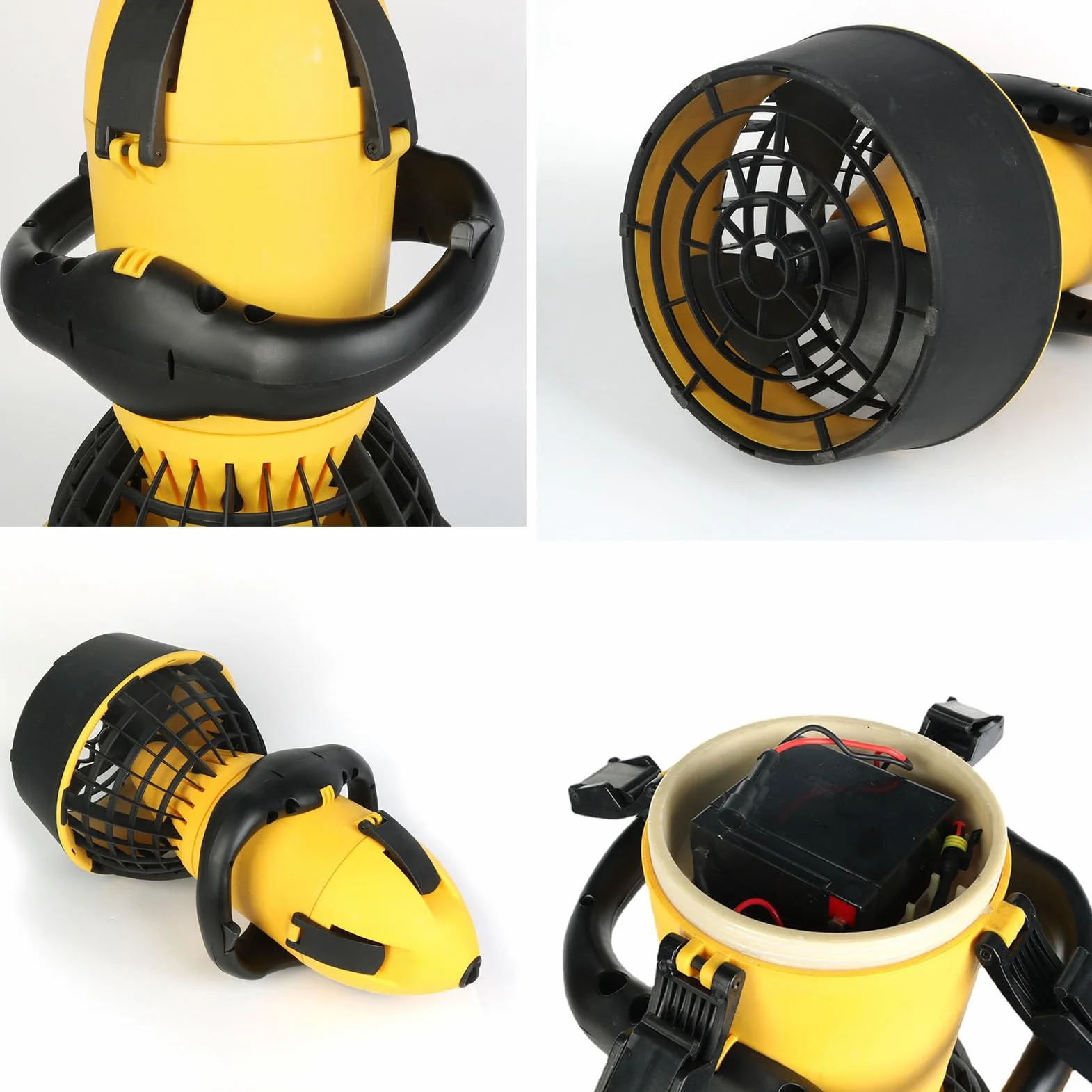 Patinete subacuático para buceo, scooter marino eléctrico con hélice impermeable de 500 W y batería de litio, equipo de deportes acuáticos de doble velocidad para adultos