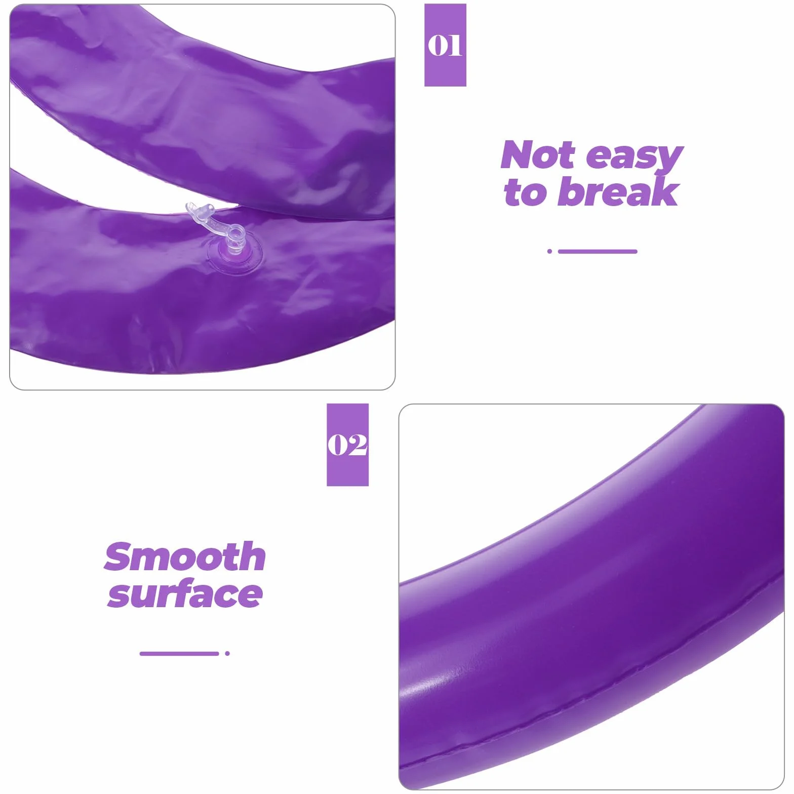 MAGICLULU Soporte Balón de Pilates Diseño de Anillo Fijador para Pelota de Yoga de PVC Púrpura, Base Redonda Estable y Fácil de Limpiar para Ejercicio y Entrenamiento