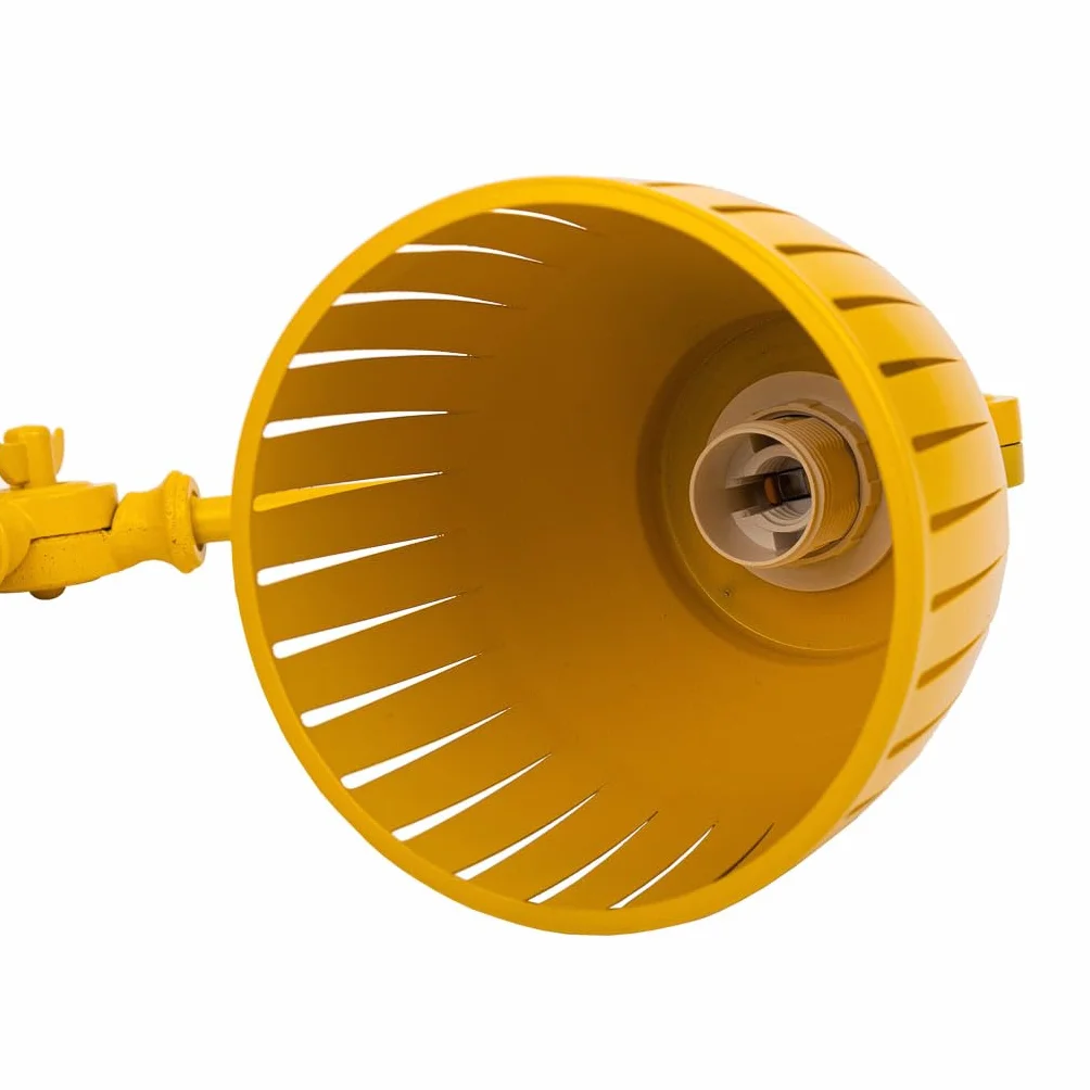 WANDERLUST DECO Lámpara flexo de mesa de metal amarillo