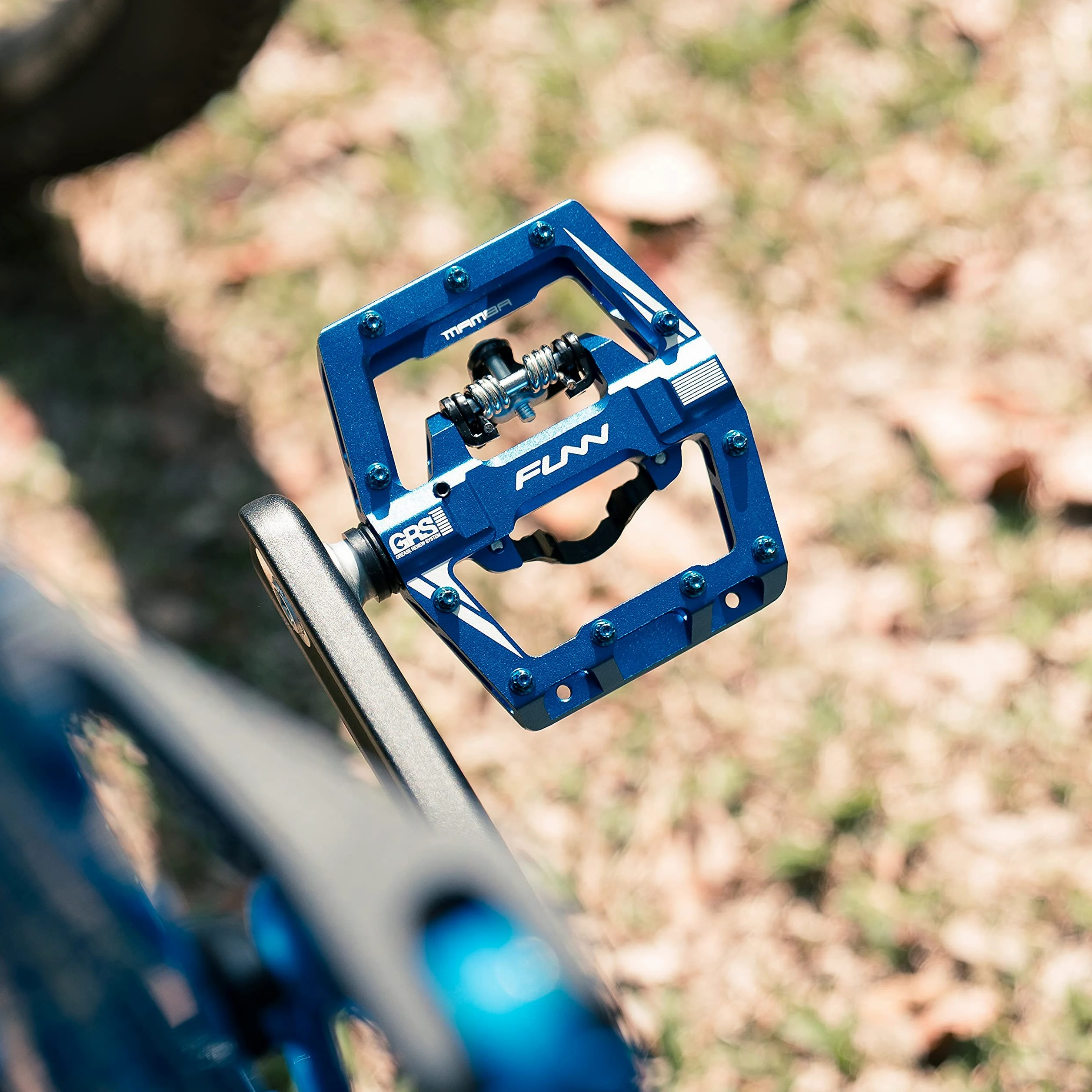 Funn Mamba S Pedales Automáticos MTB, Una Cara, Calas SPD | aleación 6061 CNC, eje 9/16, plataforma plana y de engrane, rodamiento sellado, aprox 403 g, para BMX y gravel