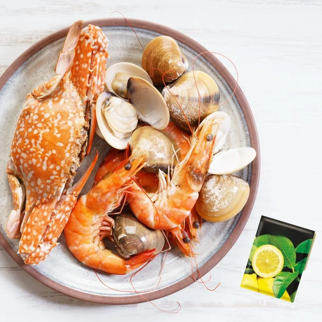 Obulco Toallitas Limón Refrescantes Manos Elimina Olores Marisco Pescado Carne Sobres Individuales