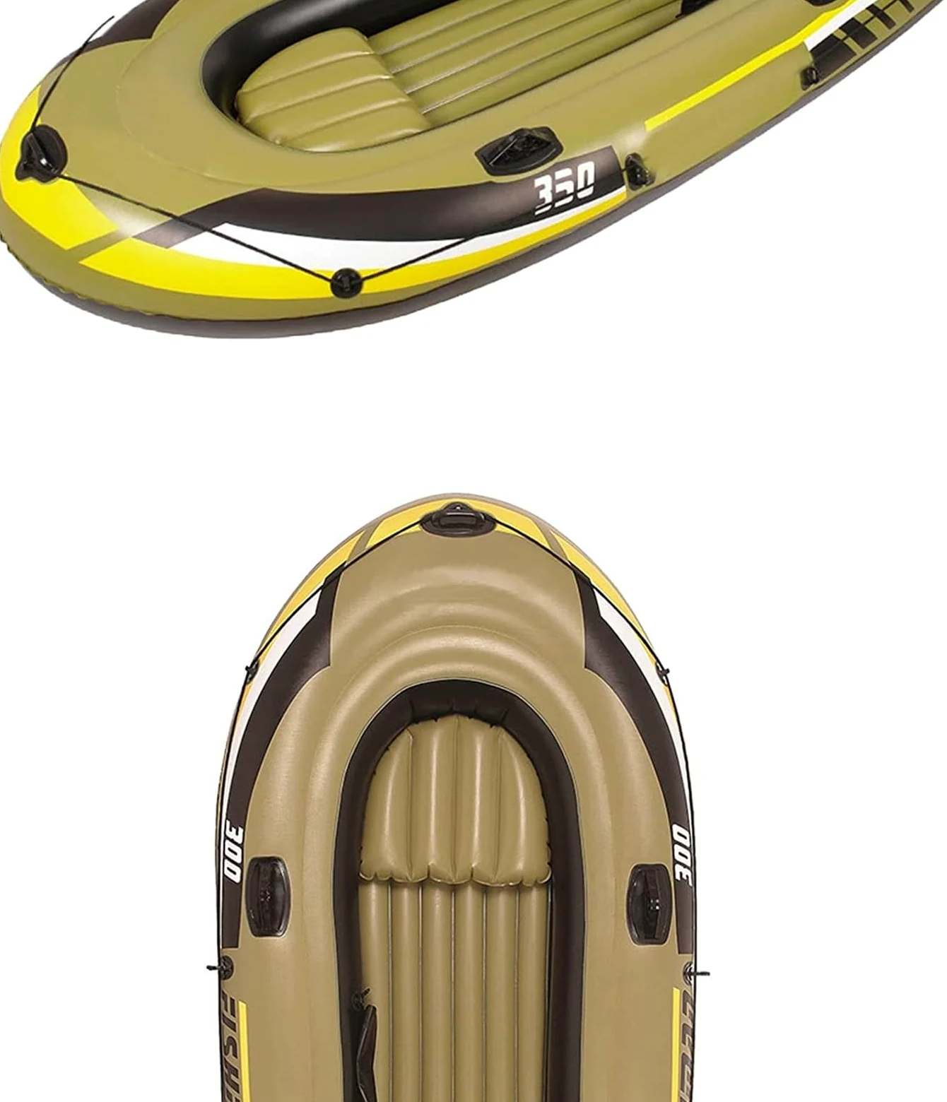ELzEy Kayak, Kayak Inflable, Bote Inflable Portátil, Bote Inflable Plegable De PVC Grueso con Paleta De Bomba De Aire, 252 Cm X 125 Cm X 40 Cm