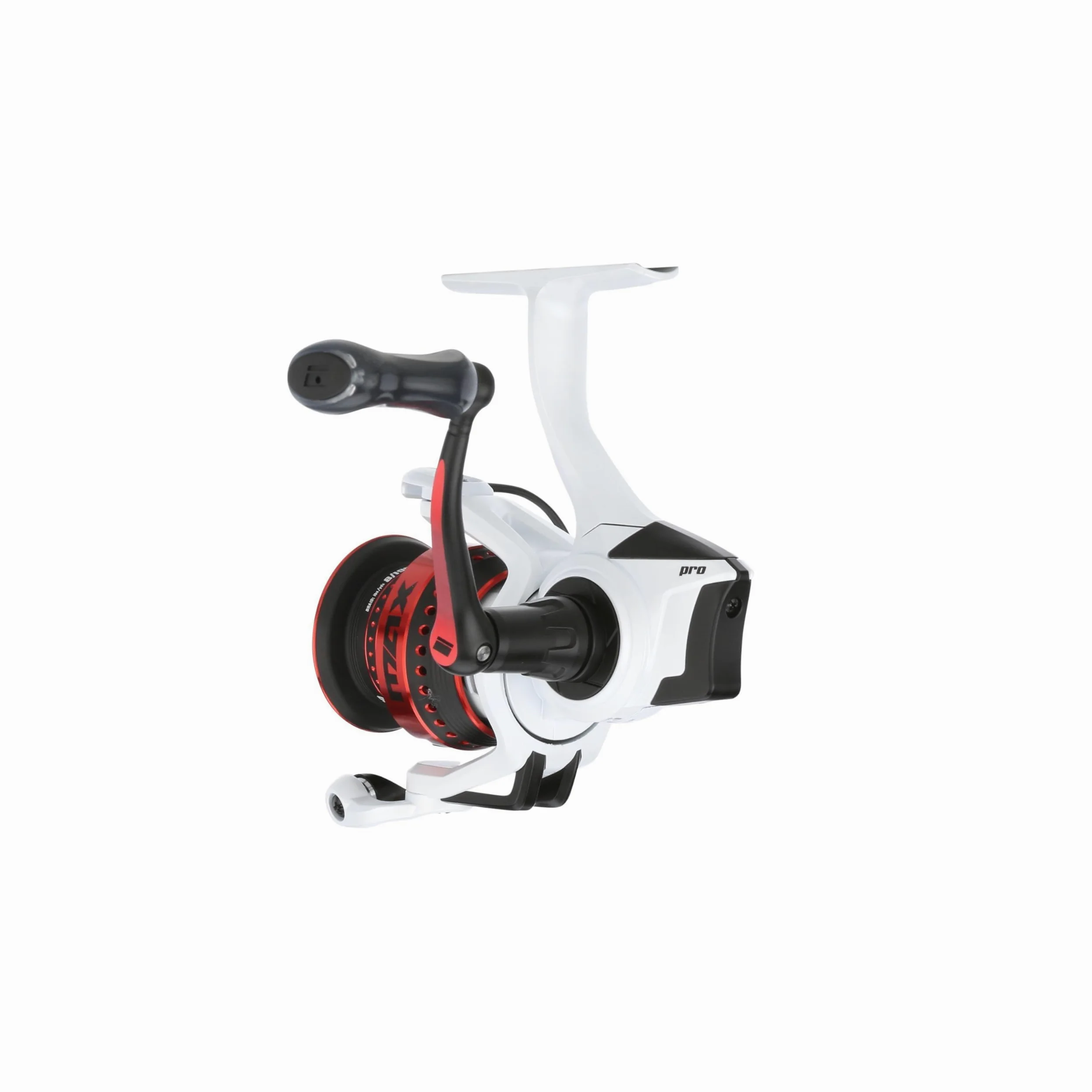Abu Garcia MAX Pro Carrete Giratorio | Ligero y Duradero | Carrete de Pesca de Agua Dulce para Pescadores | Arrastre Suave, antirretroceso instantáneo | Lubina, Trucha, Leucoma | 4000H Blanco y Rojo