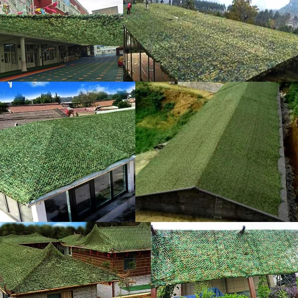 Red de Camuflaje Militar para Jungla, Red de Camuflaje para Caza, Redes Militares Ligeras, Malla para Sombra, persianas, para Cubrir Granjas Militares (4 x 7 m/13 x 23 pies)