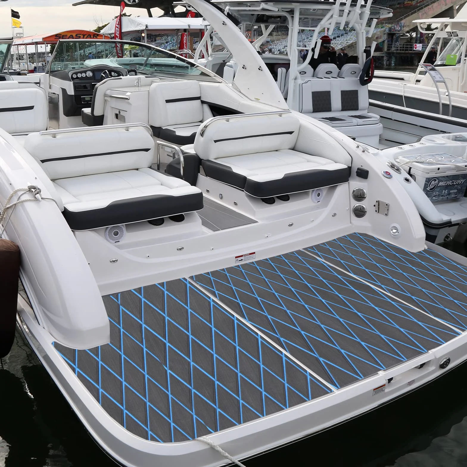 190x35/70cm Almohadilla de Espuma EVA para Pisos de Barcos Alfombrilla para Pisos Marinos de Teca sintética Antideslizante con patrón de Rombos para Yates, lanchas motoras, RV, Yates