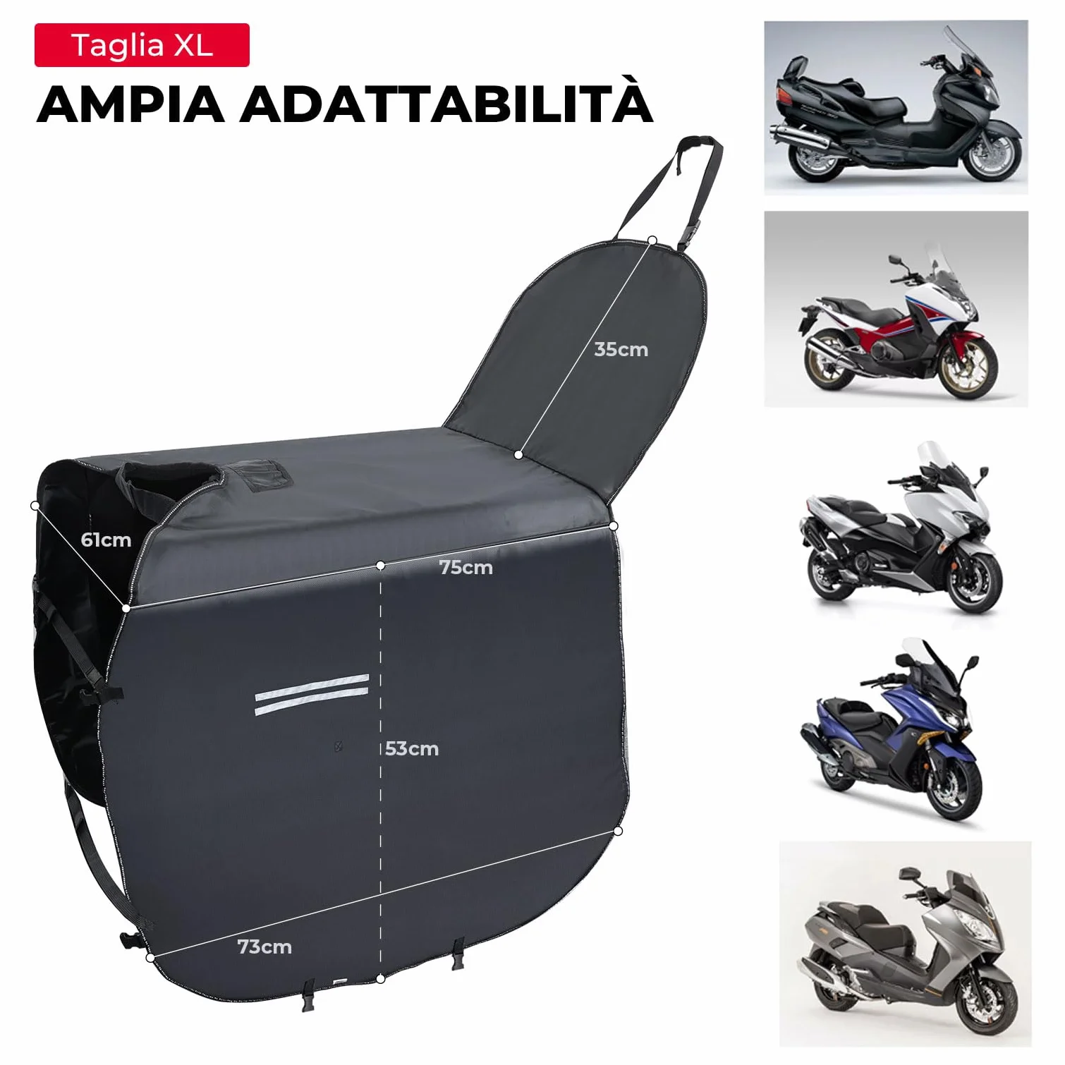 KEMIMOTO Protector de piernas a prueba de viento